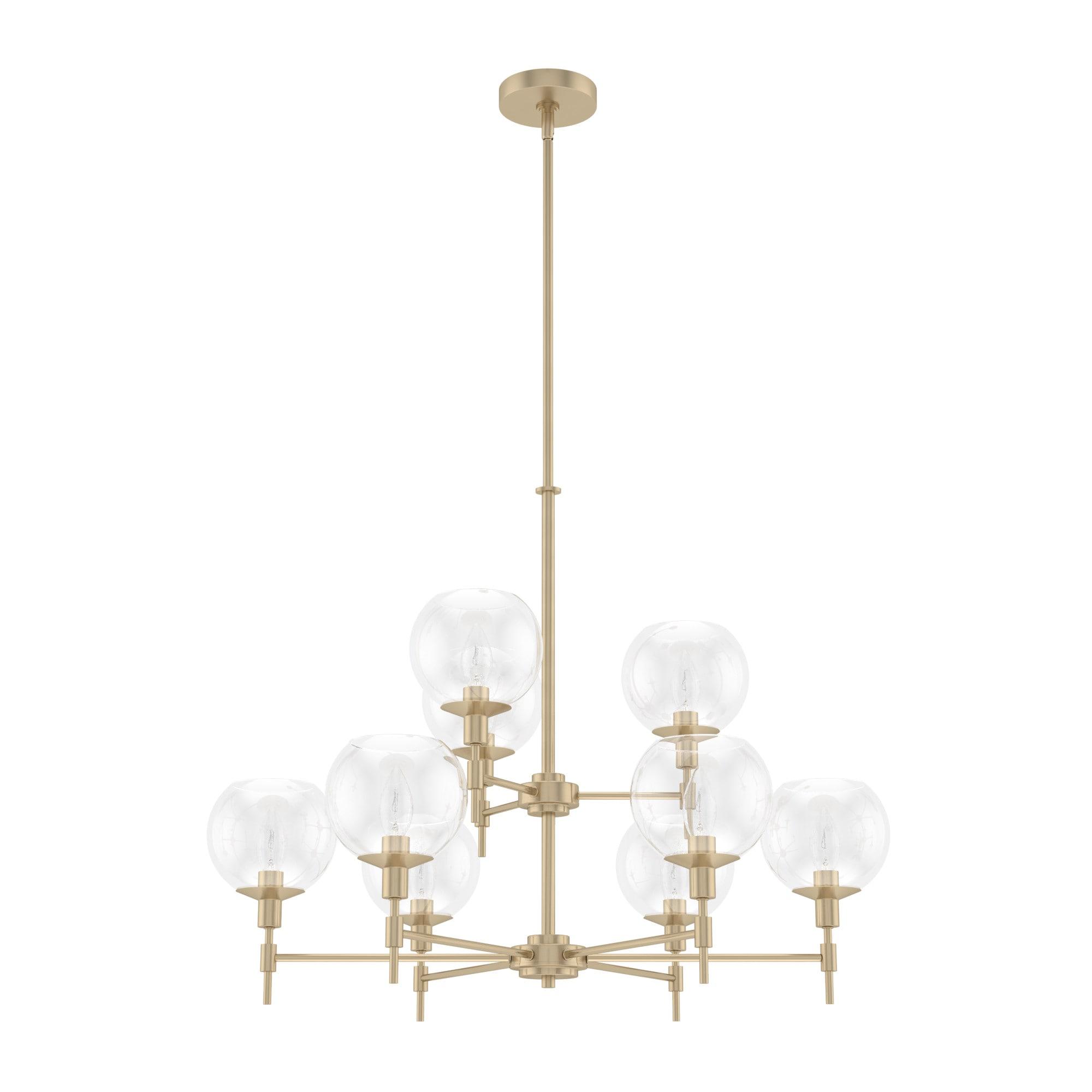 Xidane 9 Light 2-Tier Sputnik Modern Linear Chandelier