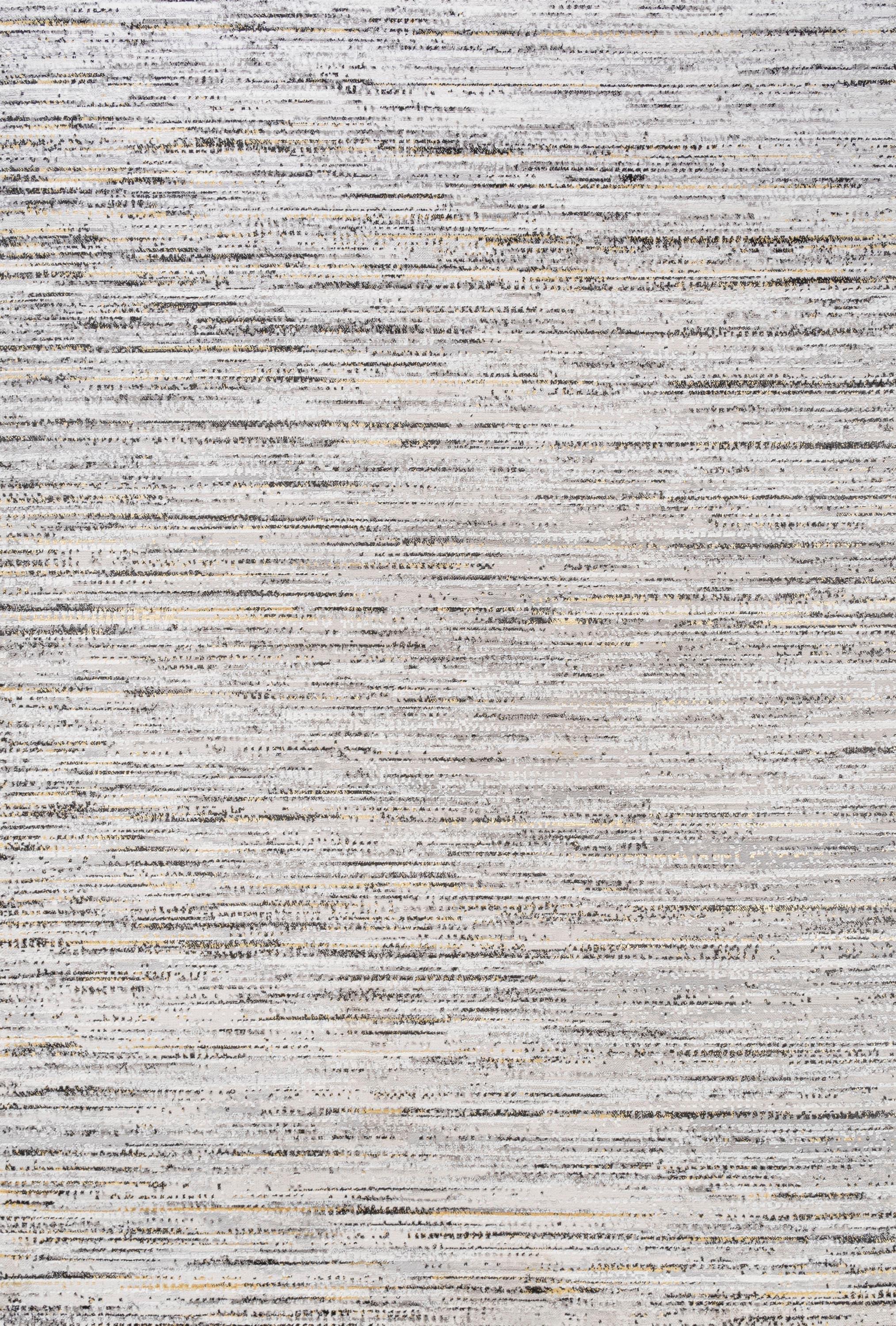 5'x8' Loom Modern Strie'  Area Rug, Gray/Black - JONATHAN Y