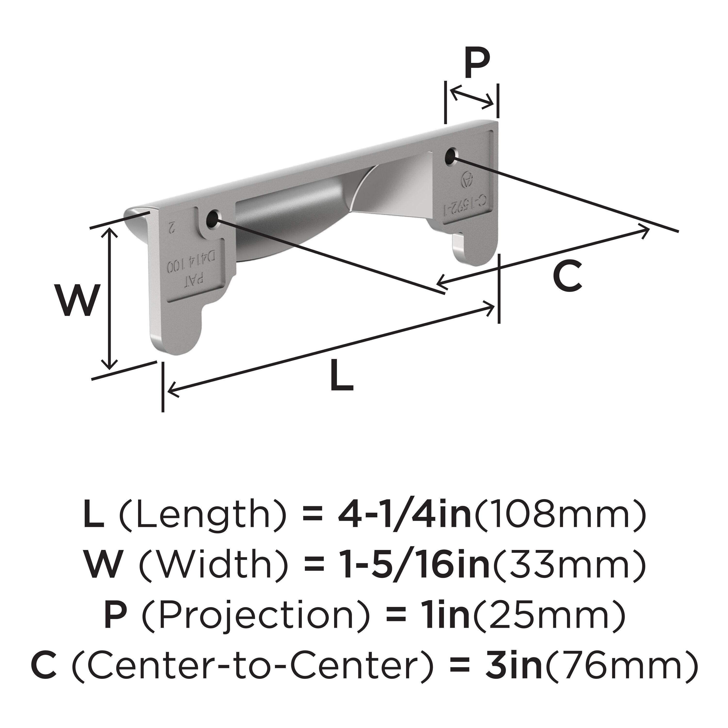 Amerock Inspirations 3 inch (76mm) Center-to-Center