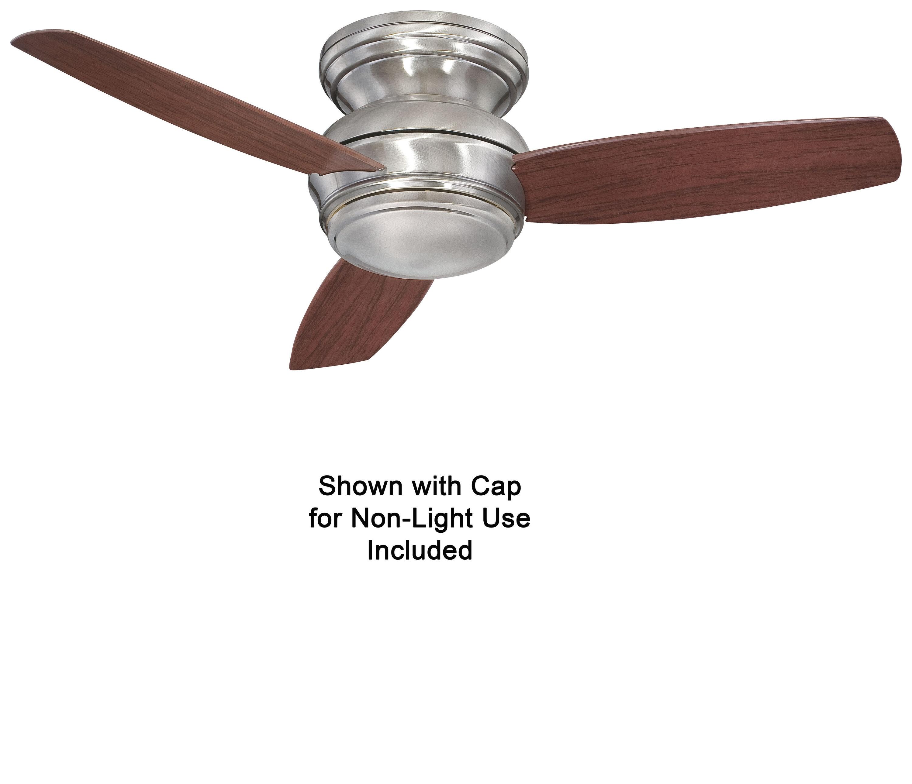 Minka Aire 44" Concept II 3 - Blade Outdoor LED Propeller Ceiling Fan with Wall Control and Light Kit Included