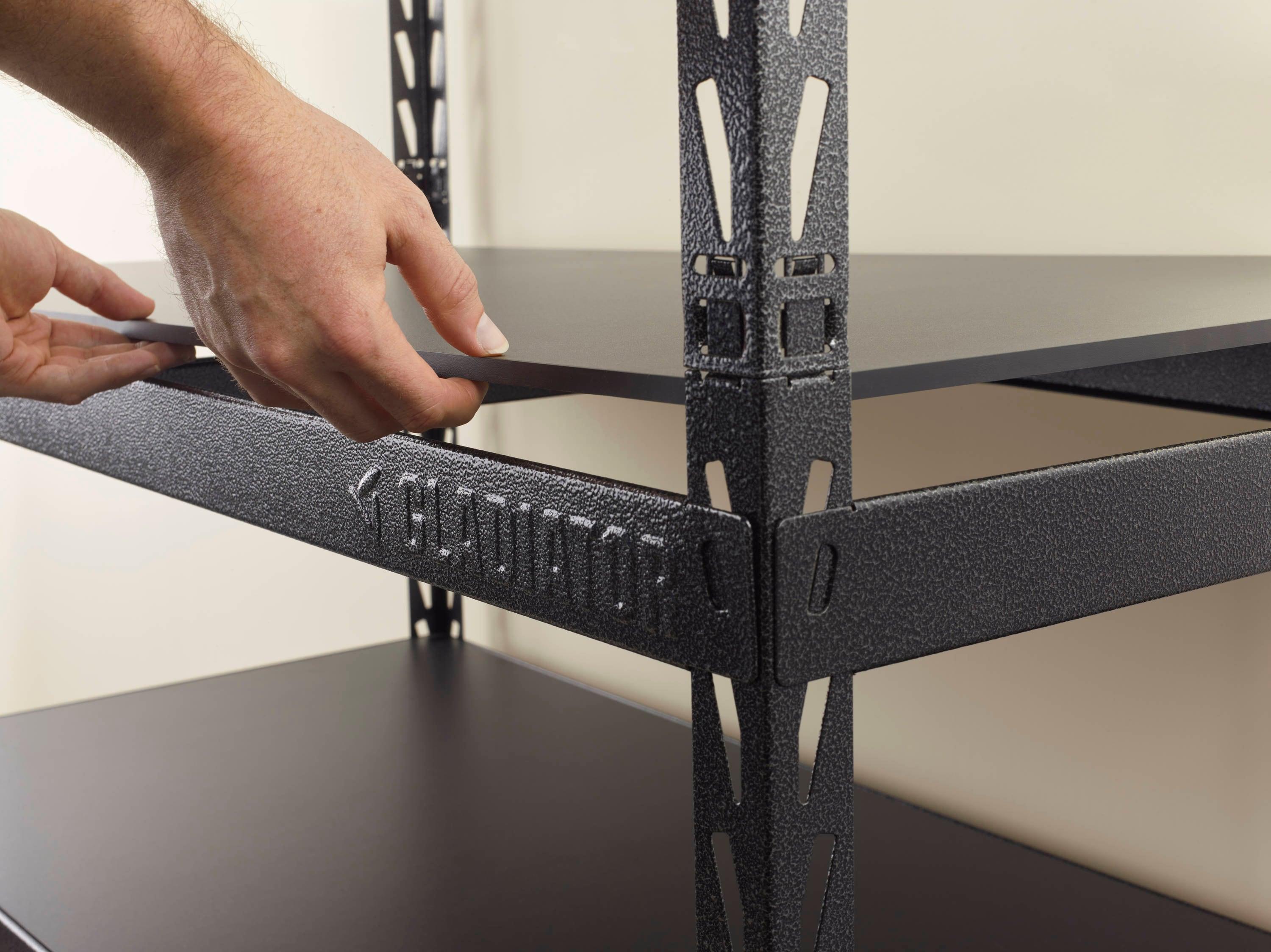 Gladiator® 48" Wide EZ Connect Rack With Five Deep Shelves
