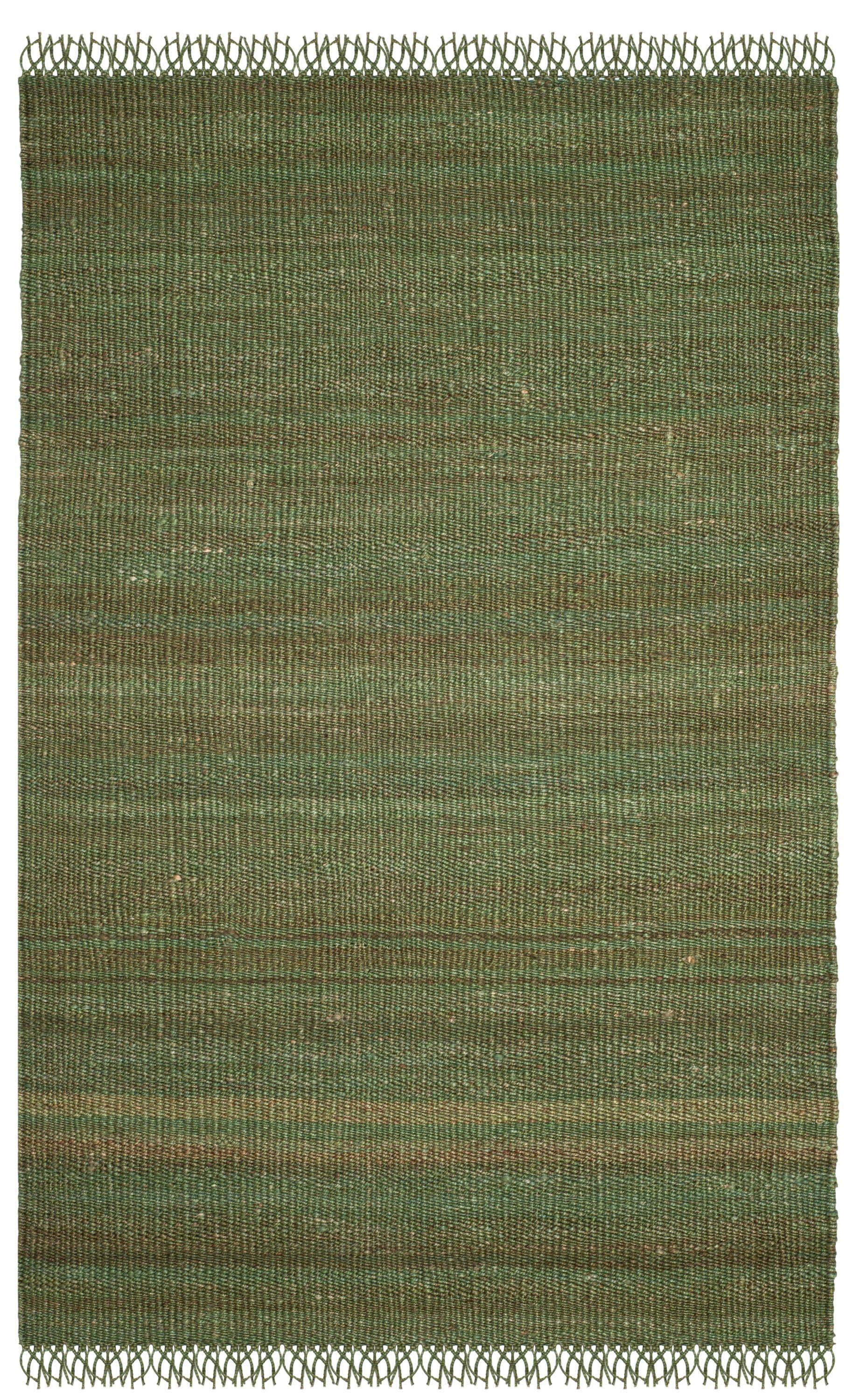 SAFAVIEH Natural Fiber Clara Braided Jute Area Rug, Green, 3' x 5'