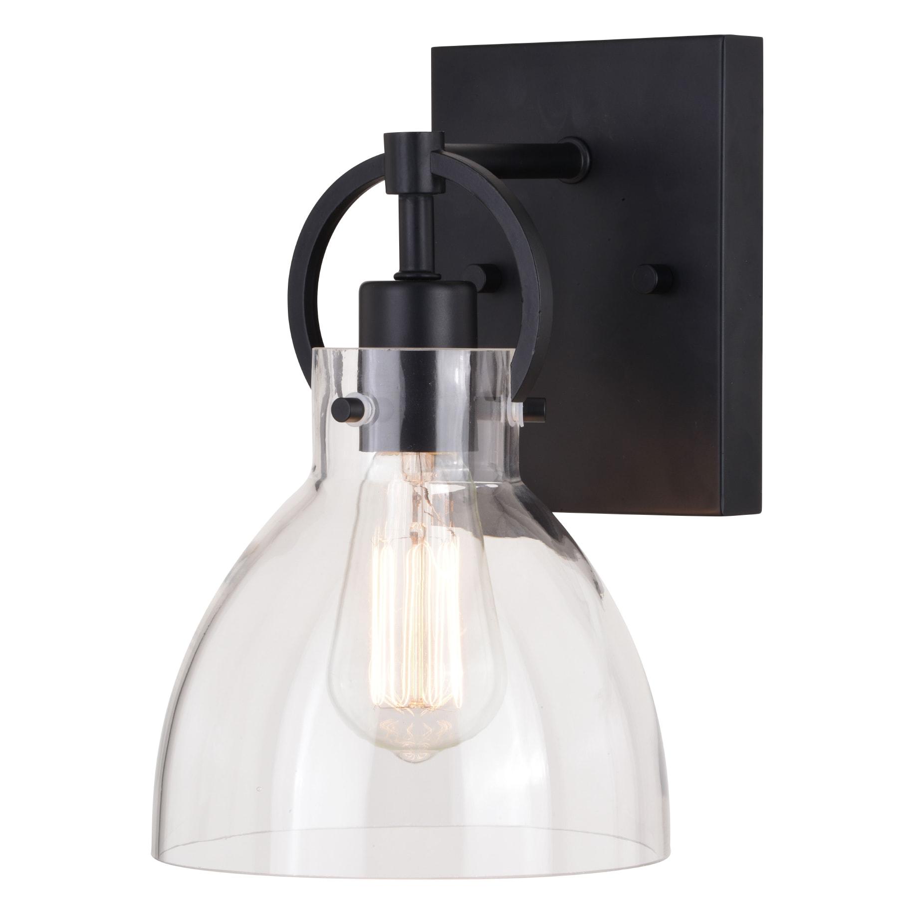 Vaxcel Ogden 1 - Light Vanity in  Matte Black