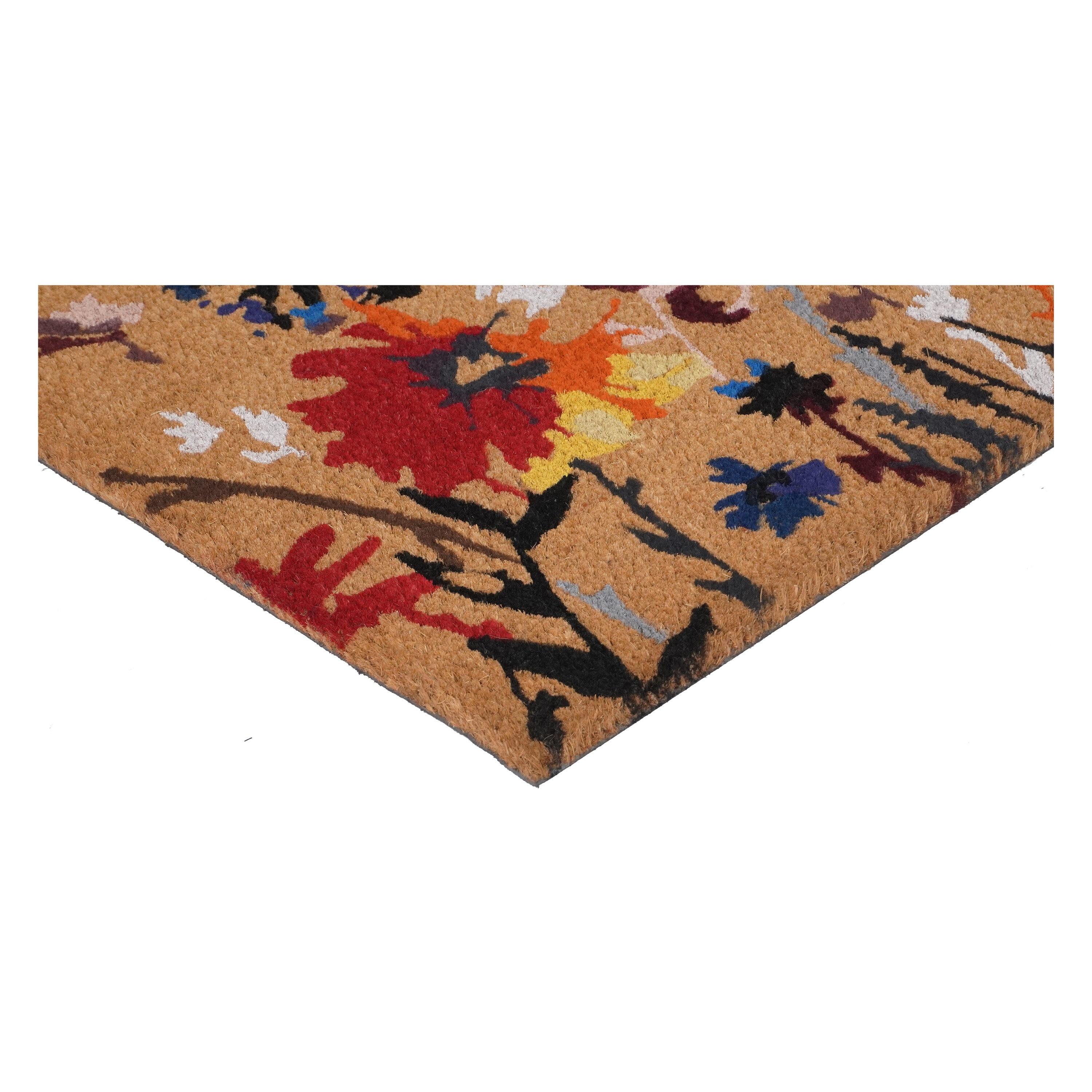 Calloway Mills Floral Non-Slip Indoor Outdoor Door Mat & Reviews | Birch Lane