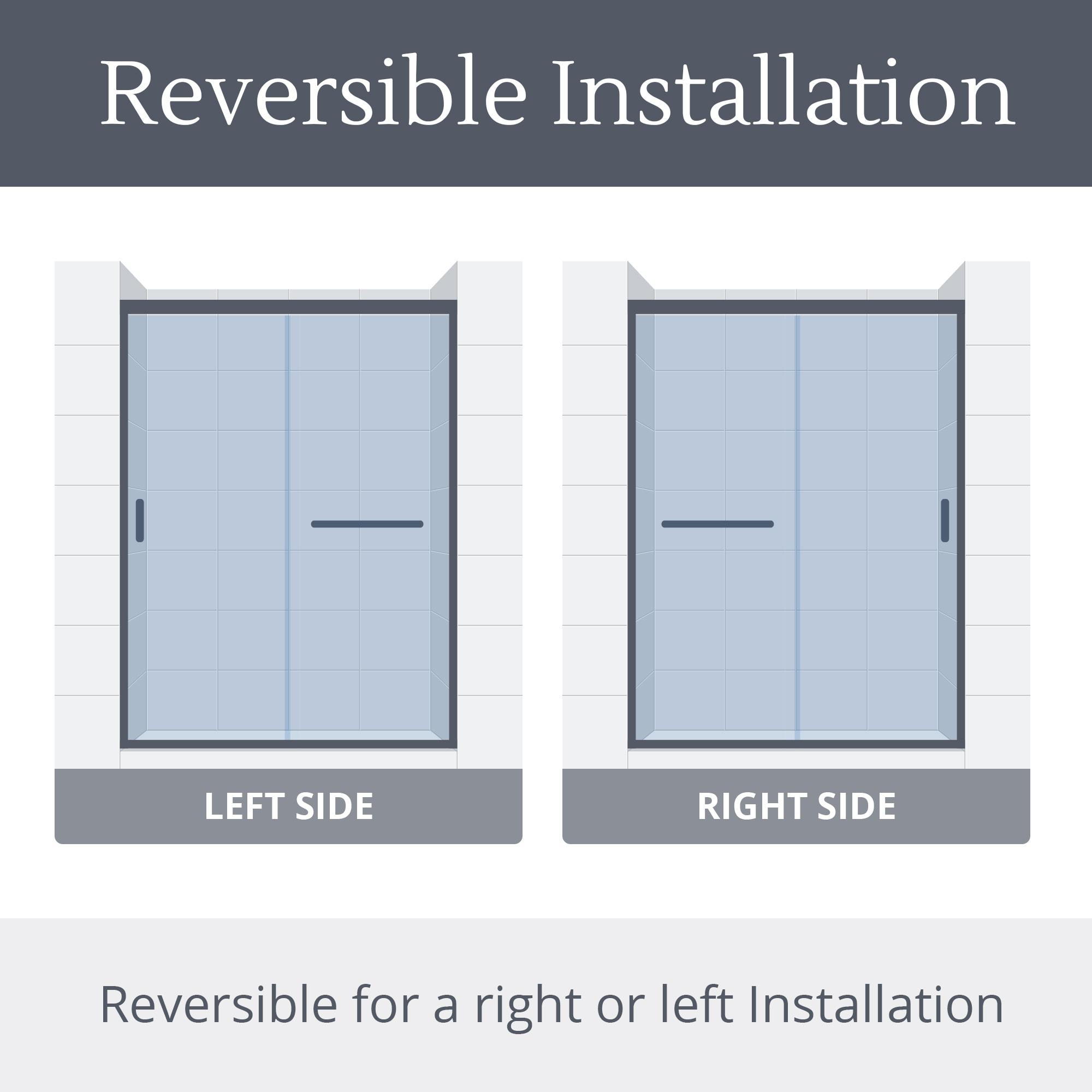 DreamLine Harmony 56 - 60 in. W x 58 in. H Semi-Frameless Tub Door with ClearMax™ Technology SDHA60W760VXX09