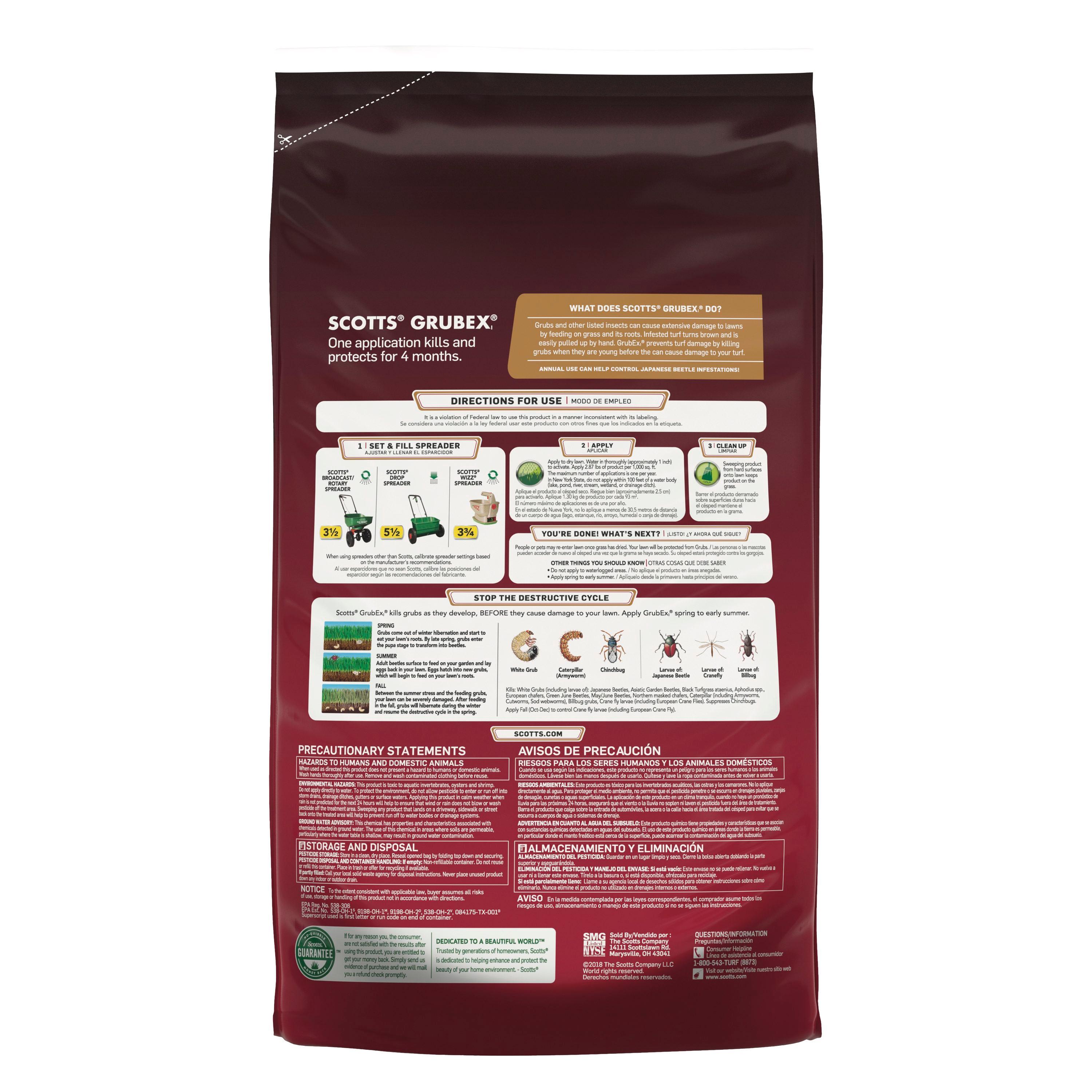 Scotts GrubEx1 Season Long Grub Killer, 10,000 sq. ft., 28.7 lbs.
