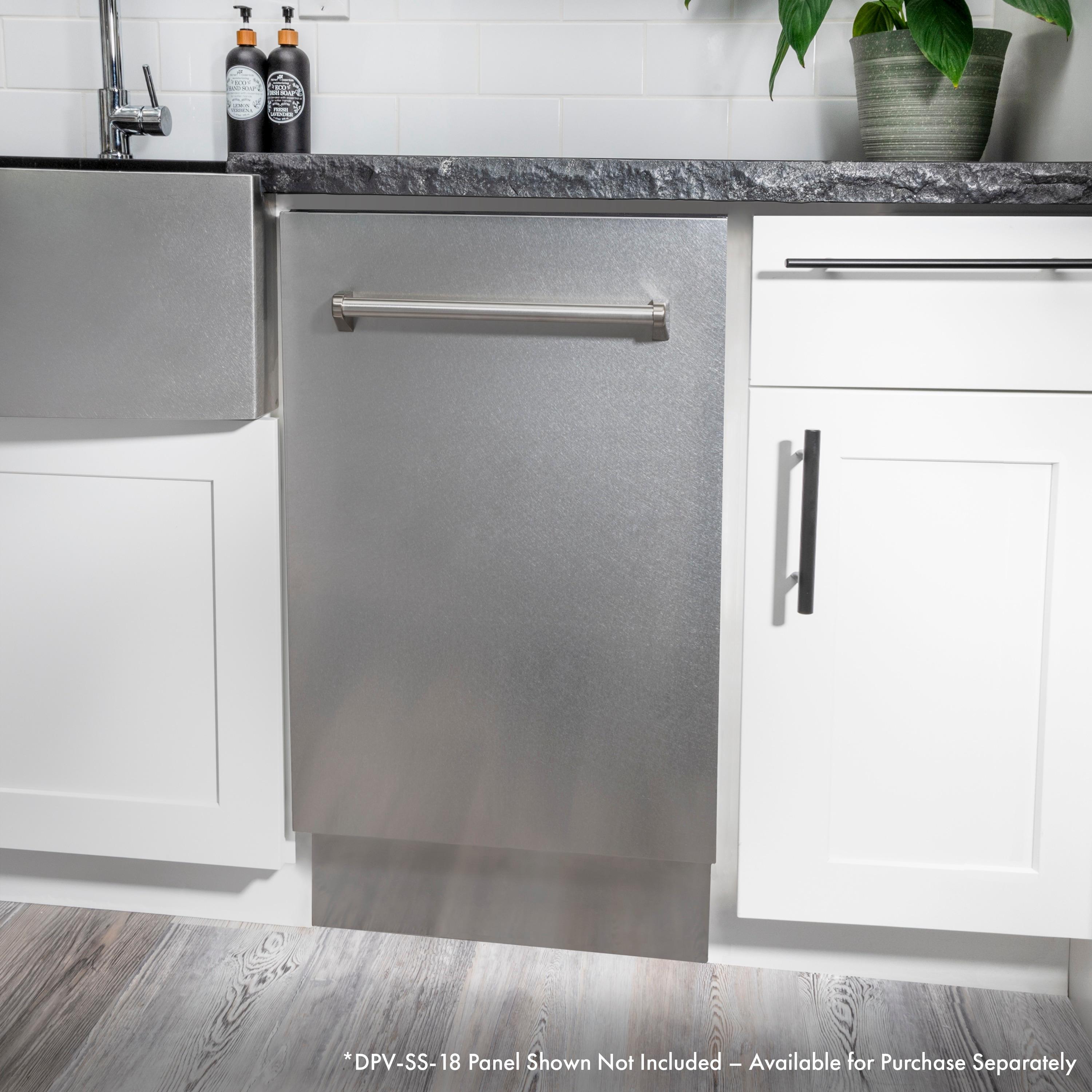 ZLINE DWV-18 ZLINE 18 in. Tallac Series Dishwasher in Custom Panel Ready W/ Stainless Steel Tub, 51dBa