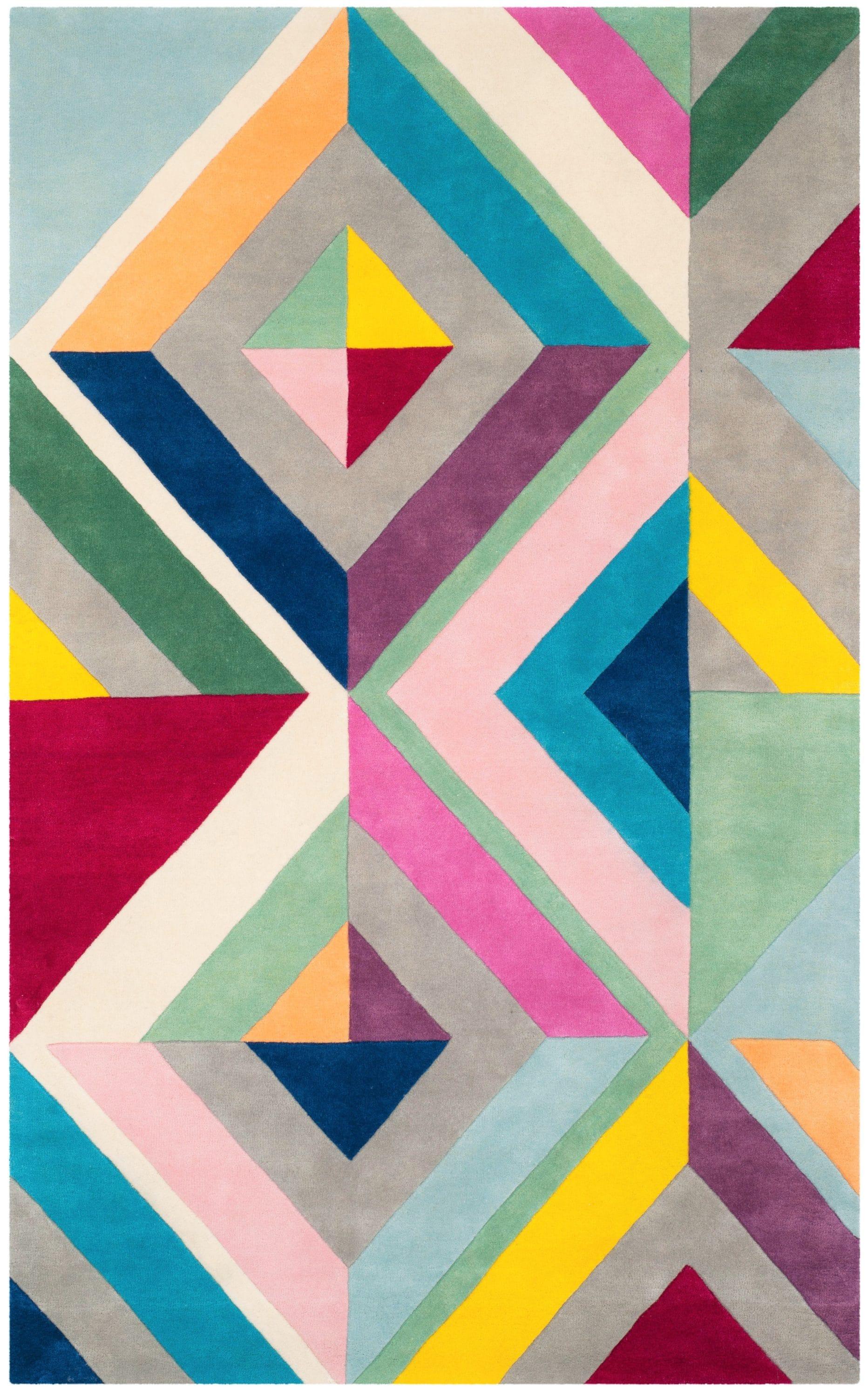 Fifth Avenue FTV112 Hand Tufted Area Rug - Grey/Multi - 4'x6' - Safavieh.