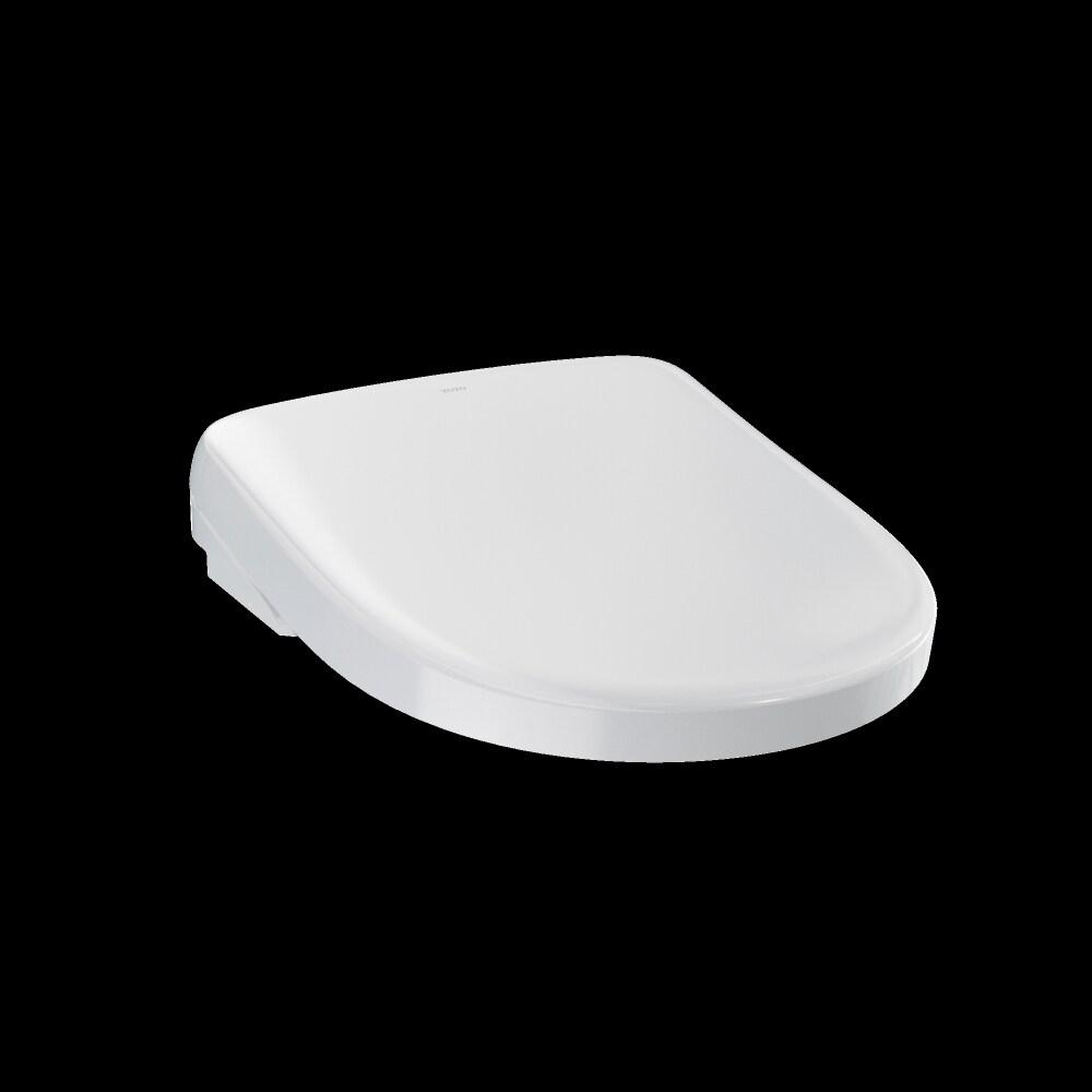 Compact White Heated Bidet Toilet Seat with Remote