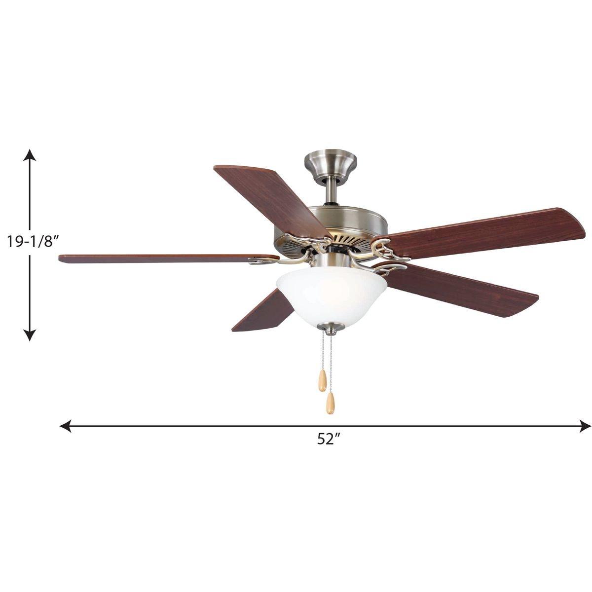 Progress Lighting - 52``Ceiling Fan - Ceiling Fans - Builder Fan - Wide -