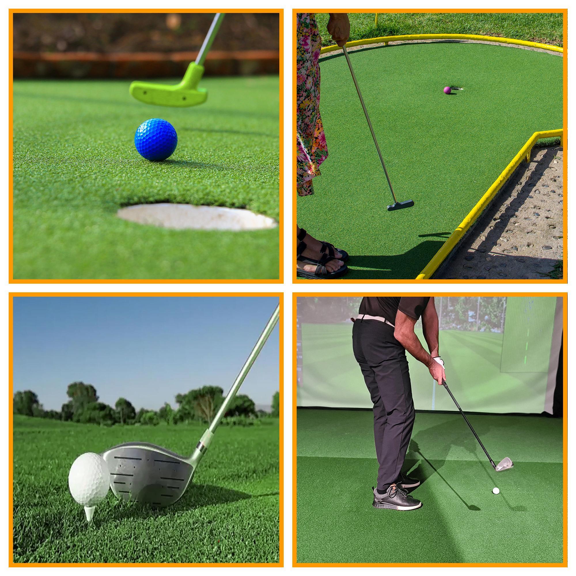 Ottomanson Grass Golf Putting Green Waterproof Artificial Turf Golf Mat, Sports, Outdoors, Backyard