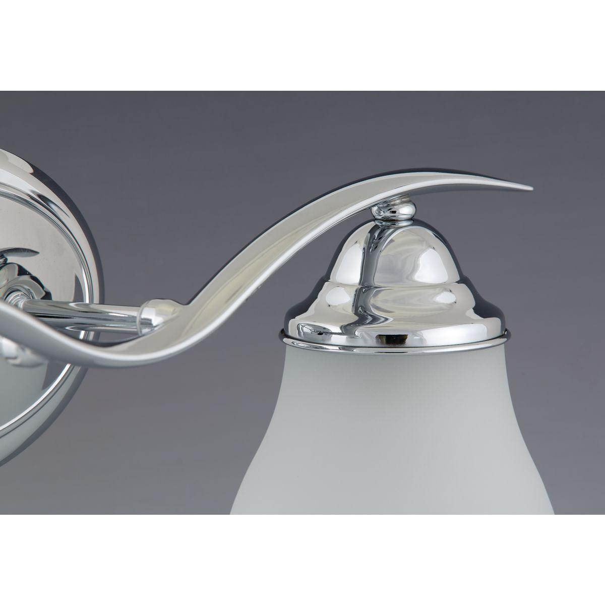 Progress Lighting, Trinity Collection, 5-Light Chandelier, Brushed Nickel, Etched Glass Shades