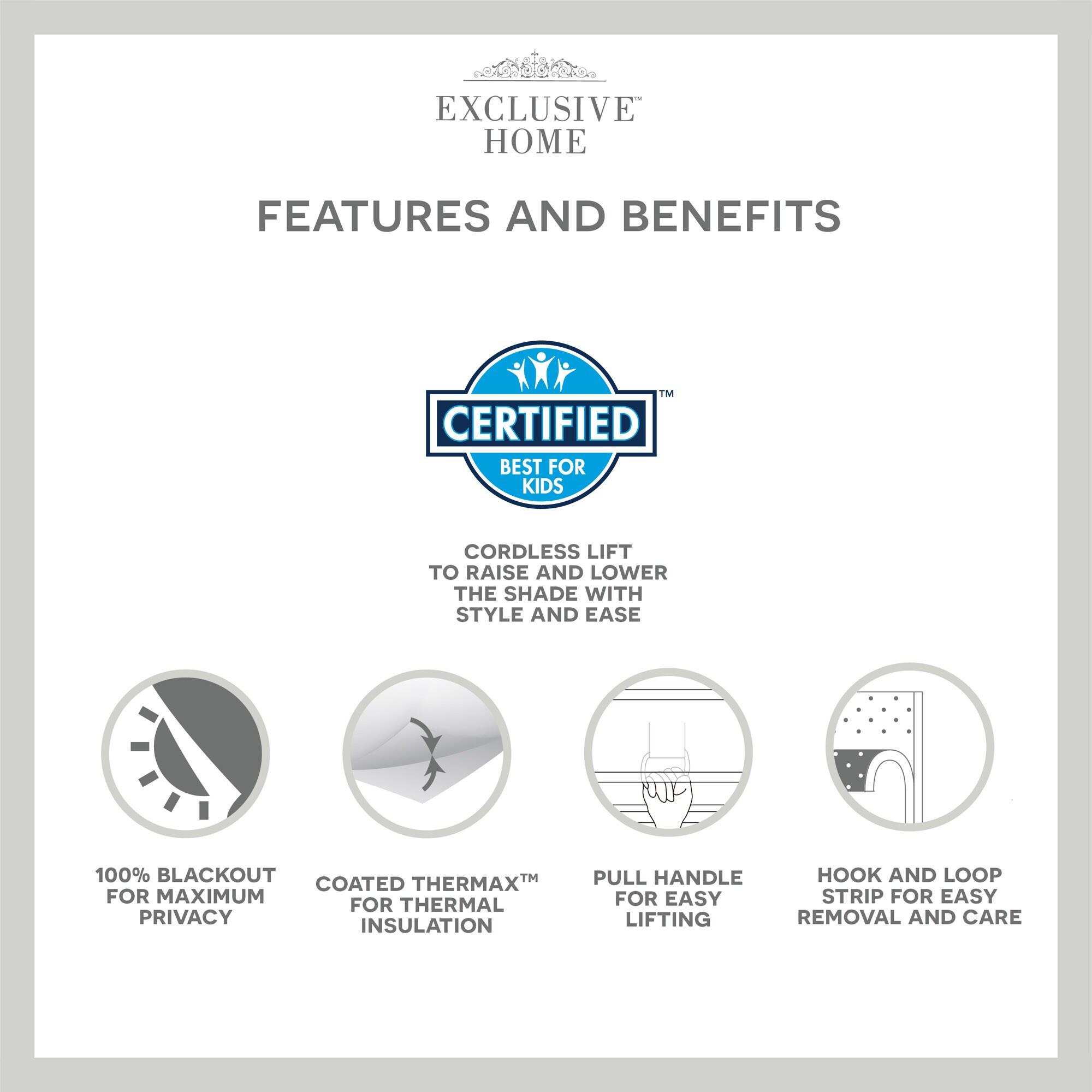 Amalgamated Textiles Exclusive Home Prague Trellis 100% Blackout Roman Shade