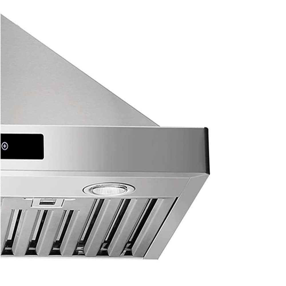 CAVALIERE 30" inch 462 CFM Convertible Digital Wall Mount Range Hood Included Charcoal Filter in Stainless Steel