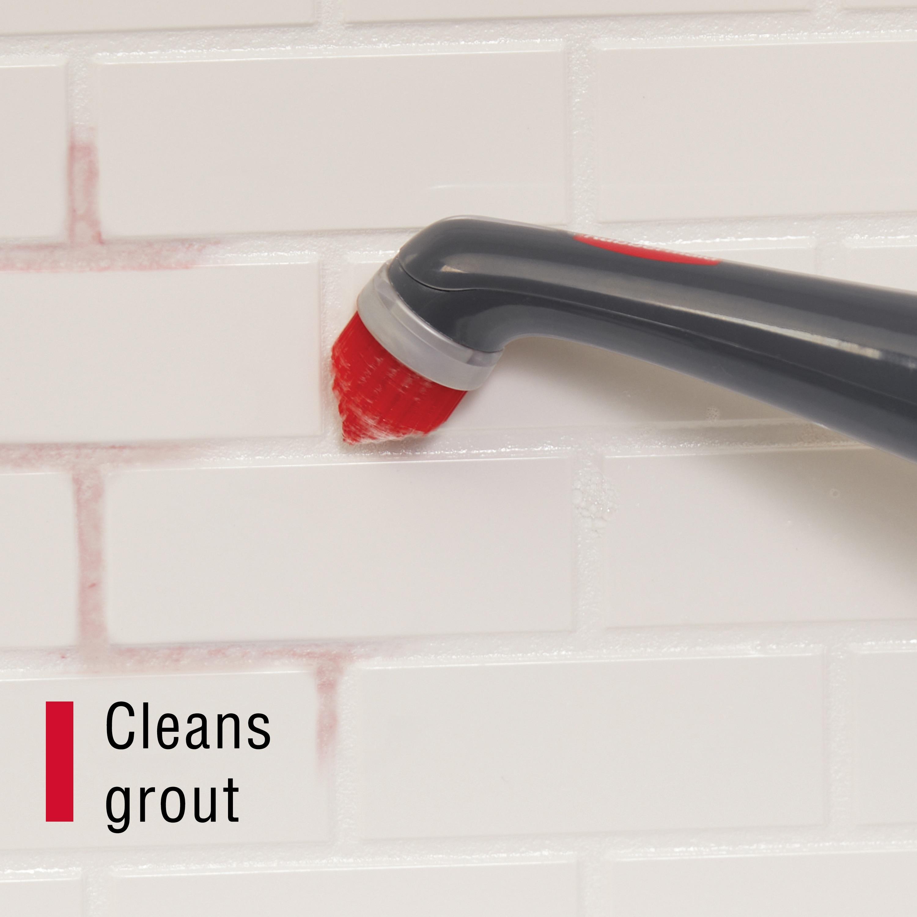 Rubbermaid Power Scrubber with 1 All-Purpose Scrubbing Head and 1 Grout Scrubbing Head