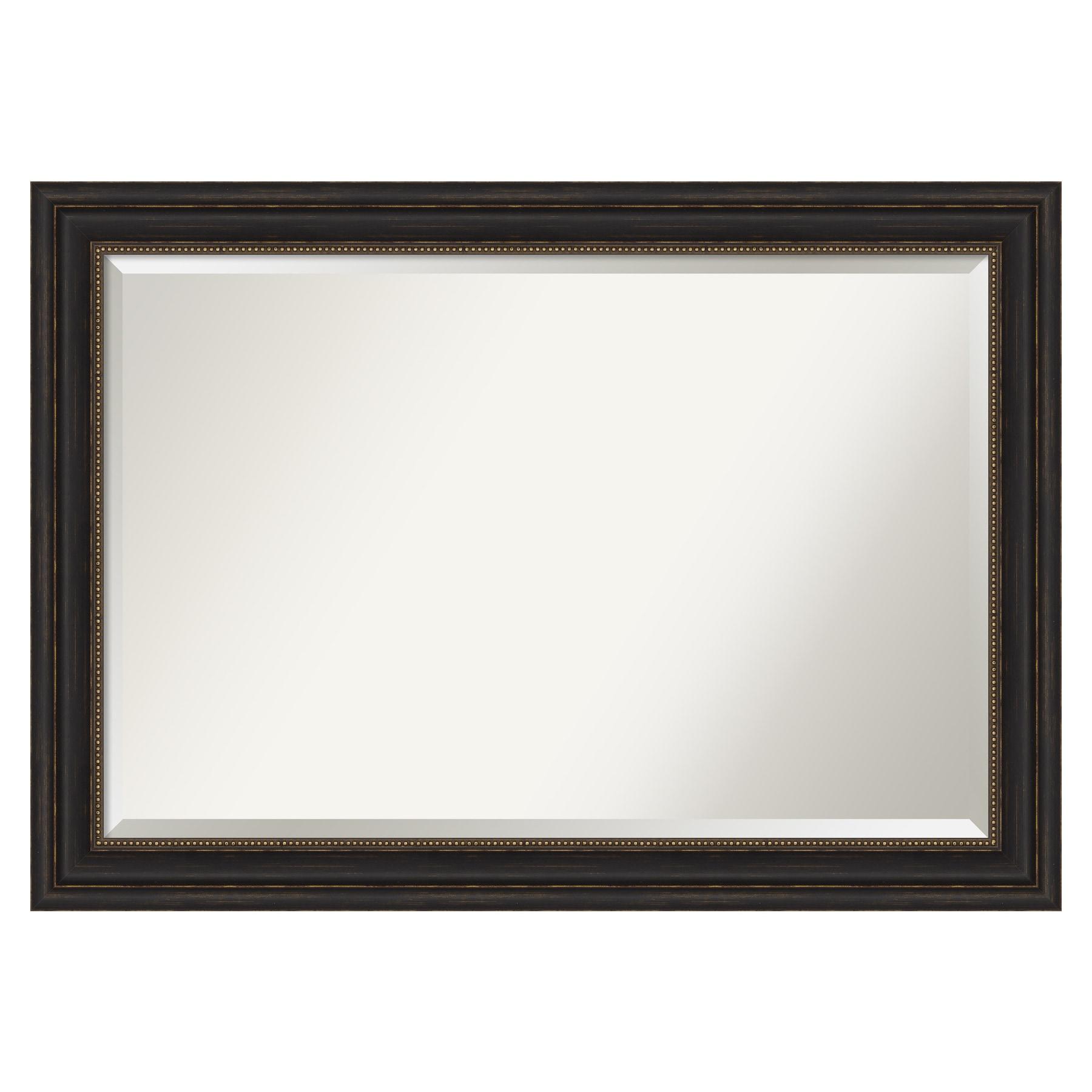 Amanti Art Accent 41.0-Inches x 29.0-Inches Framed Rectangle Bathroom Vanity Mirror ( Burnished Bronze )