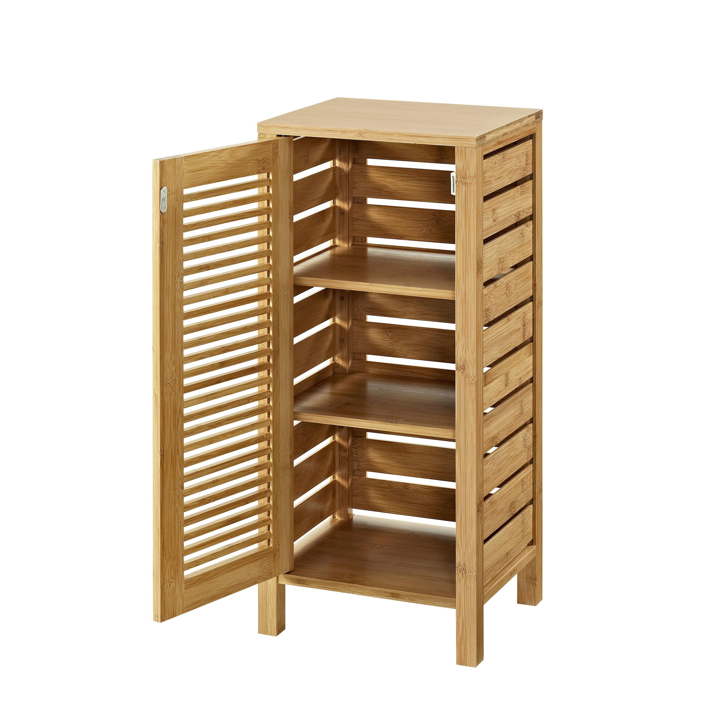 Bracken One-Door Floor Cabinet Natural - Linon