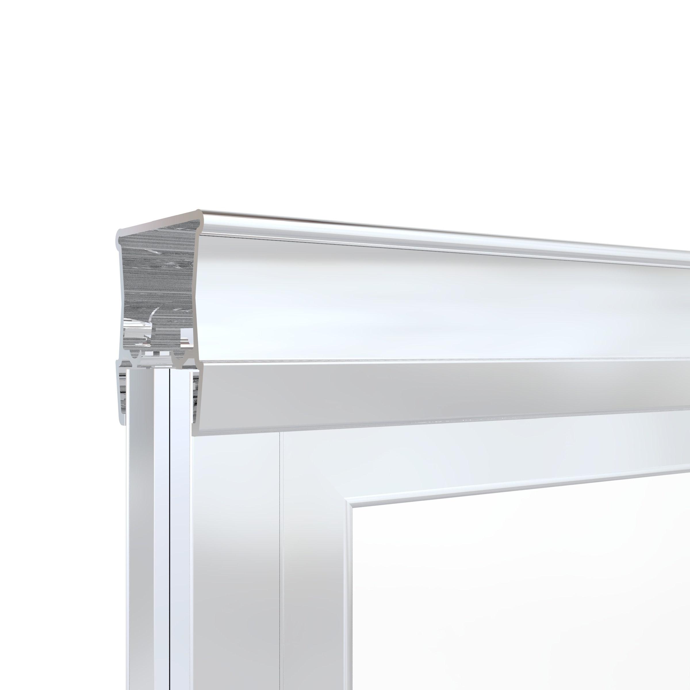 Basco Deluxe 57" W x 71.5" H Bypass Framed Shower Door DLXH05A5971RNSV