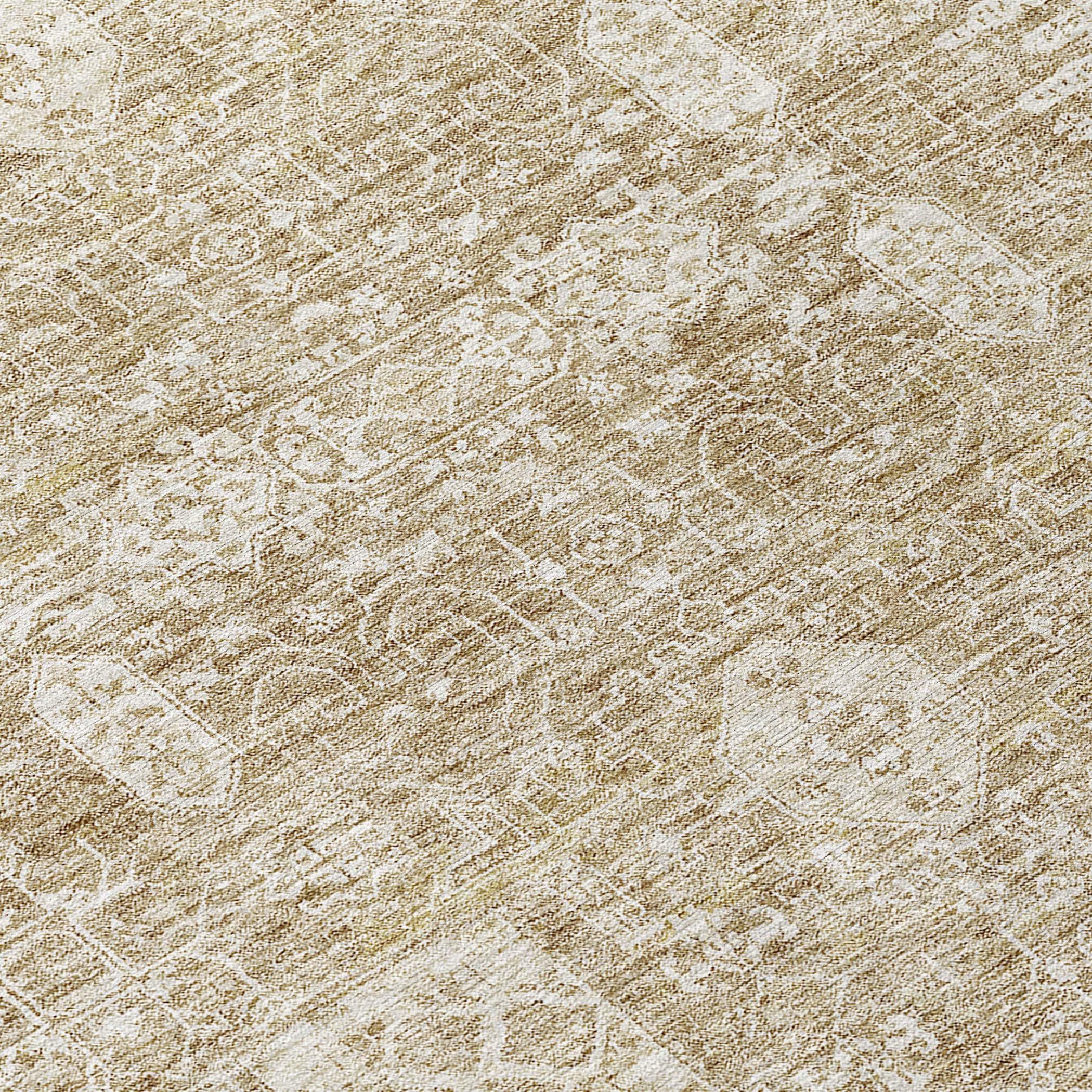 Addison Rugs Chantille Indoor/Outdoor Transitional Panel Beige Washable Rectangle Rug, 1'8" x 2'6"