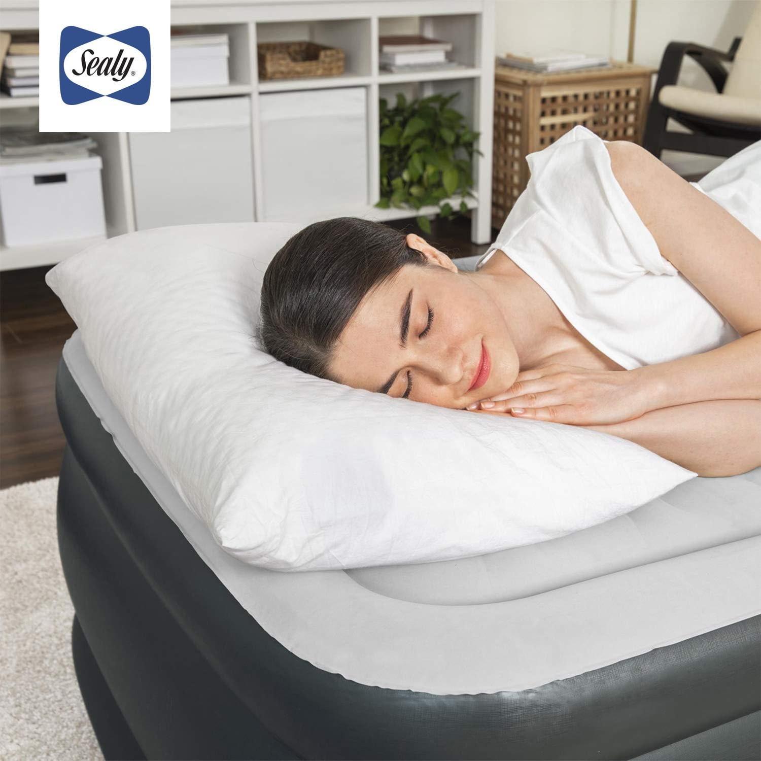 Bestway Sealy Tritech Inflatable Air Mattress Bed Queen 20" with Built-In AC Pump & Bag