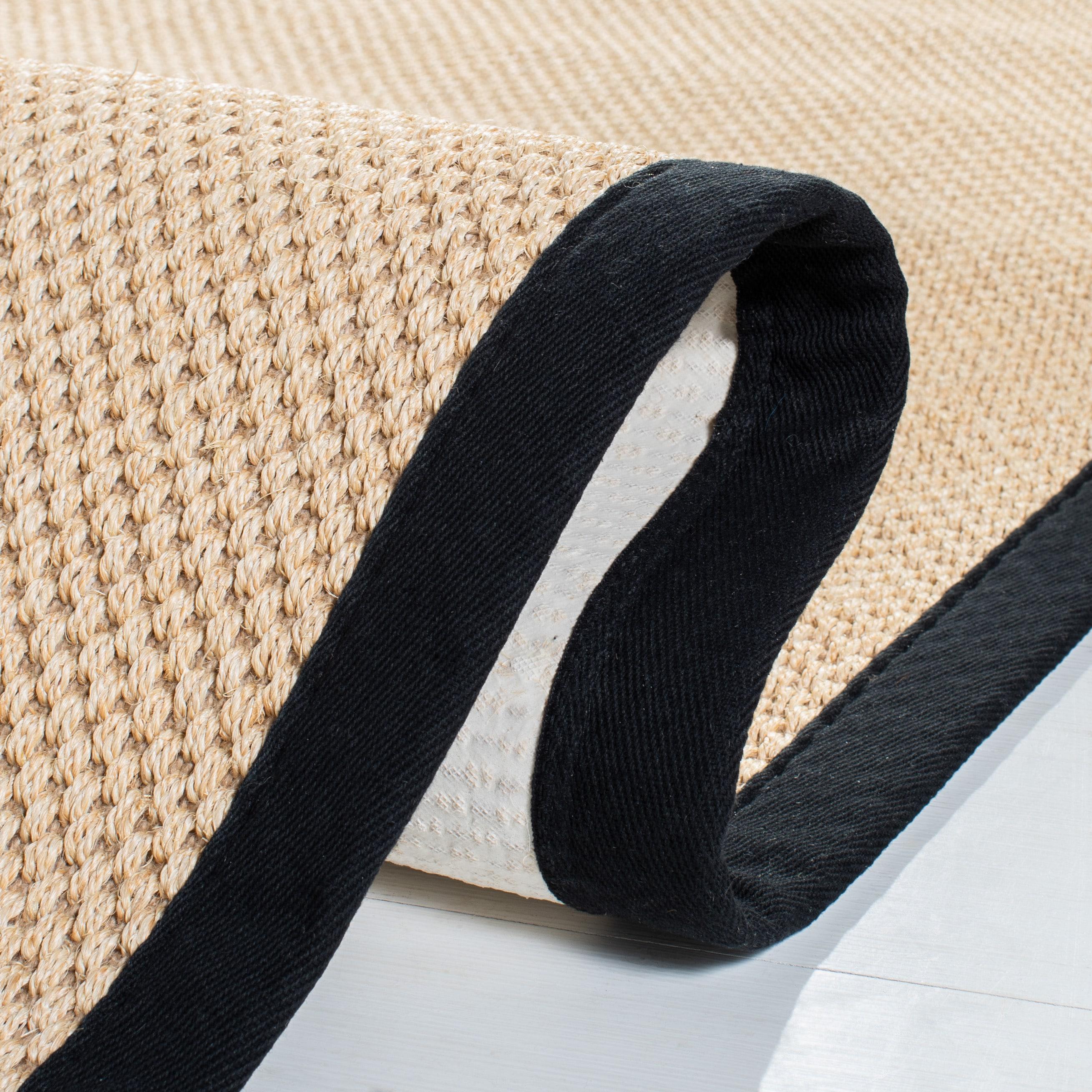 Natural Fiber NF141 Power Loomed Indoor Accent Rug - Maize/Black - 3'x5' - Safavieh.