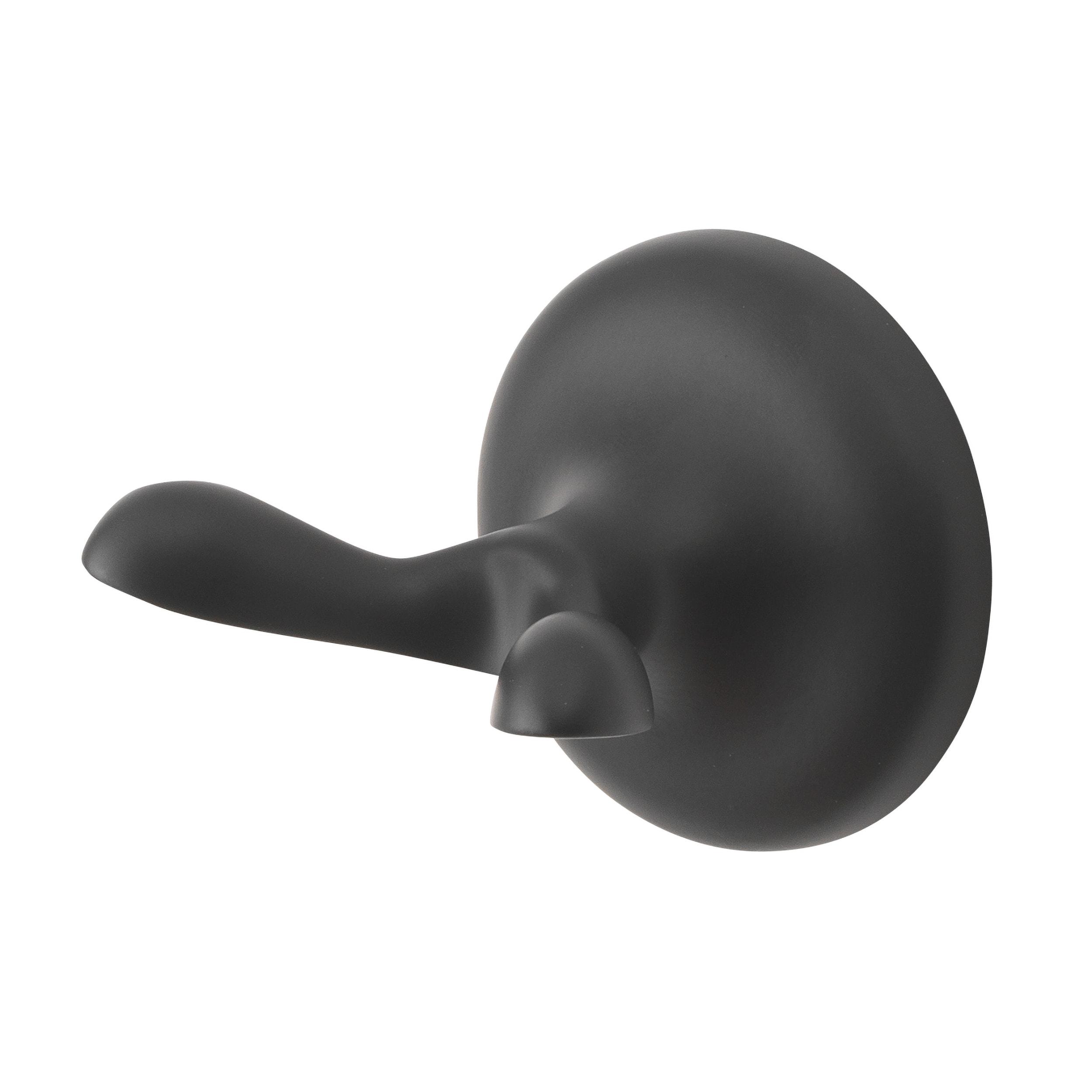 Matte Black 4-Pieces Brass Bathroom Hardware Accessory Set with Towel Bar, Towel Ring, Toilet Paper Holder and Robe Hook Includes