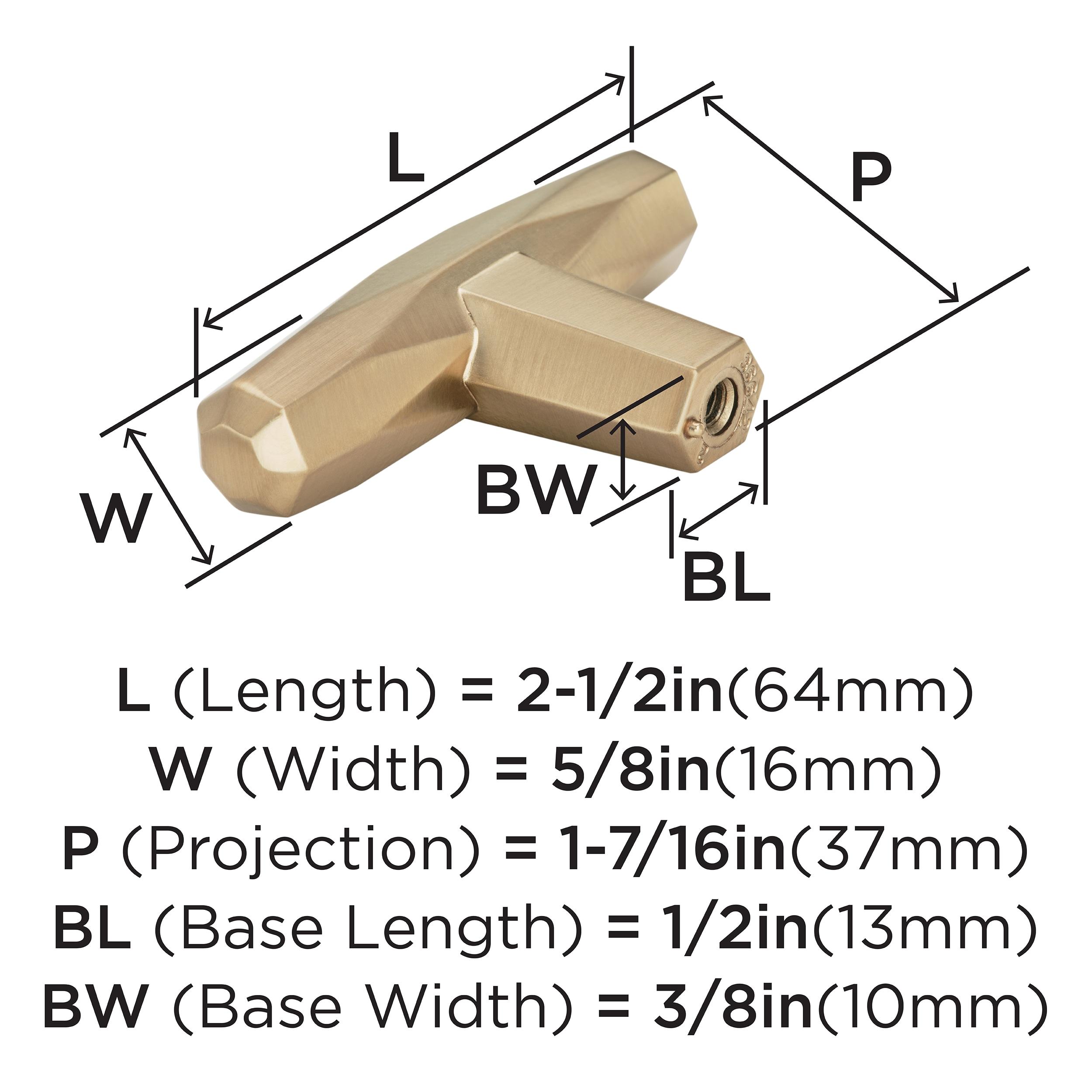 St. Vincent 1 7/16" Length Bar Knob