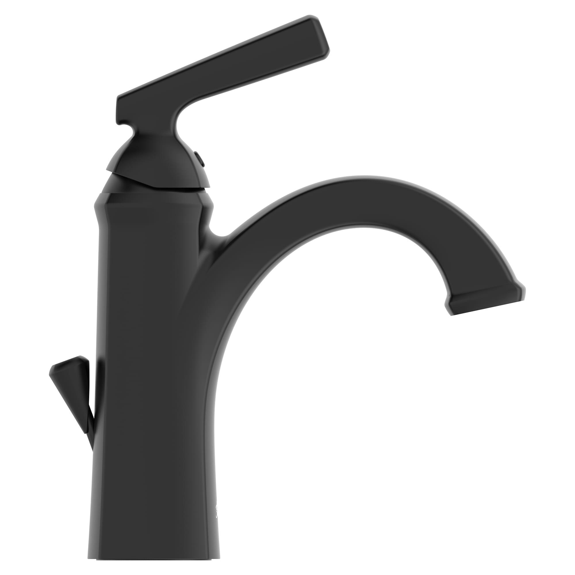 Matte Black Brass Single Hole Bathroom Faucet