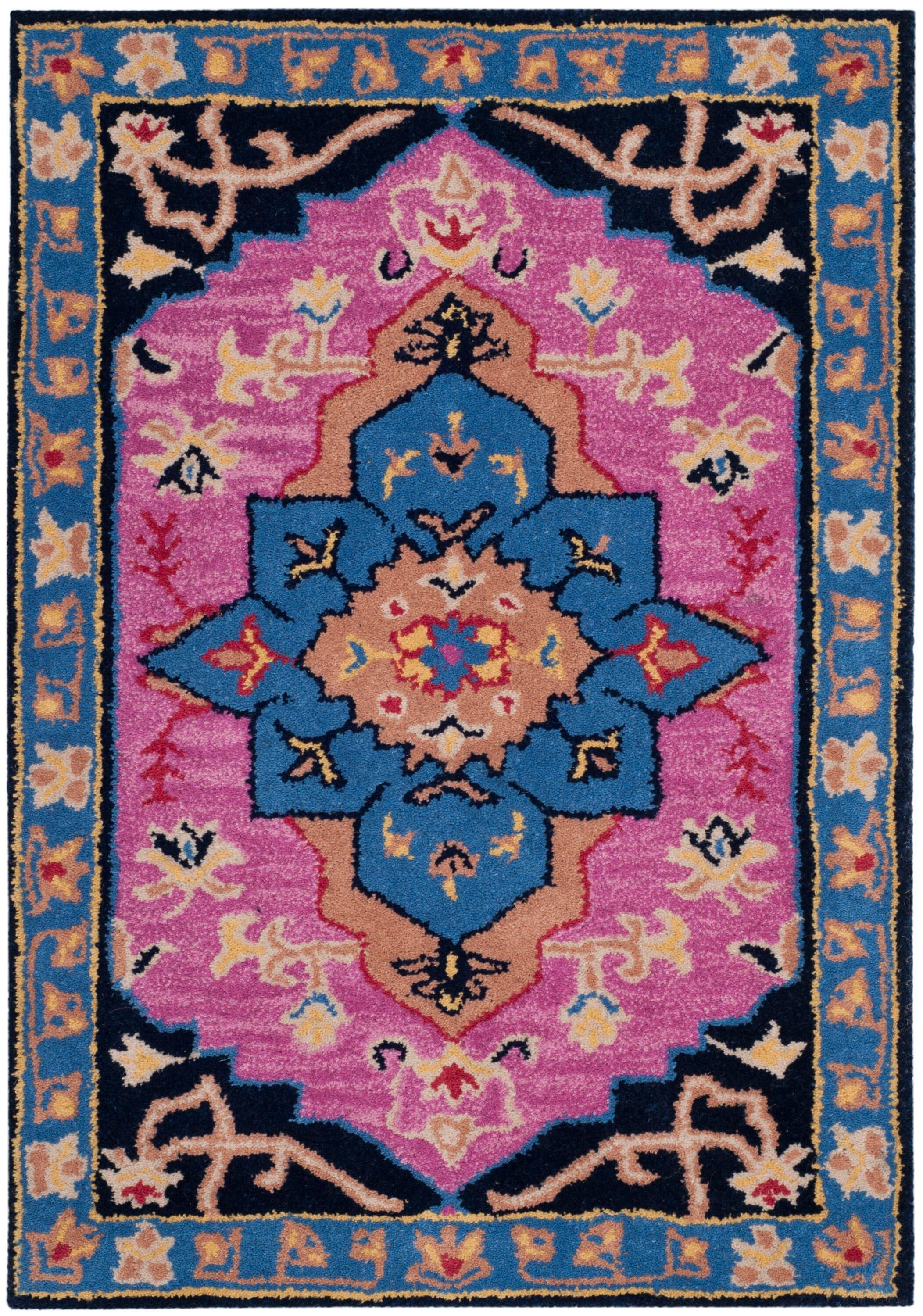 Bellagio BLG506 Hand Tufted Accent Rug - Pink/Multi - 2'x3' - Safavieh.