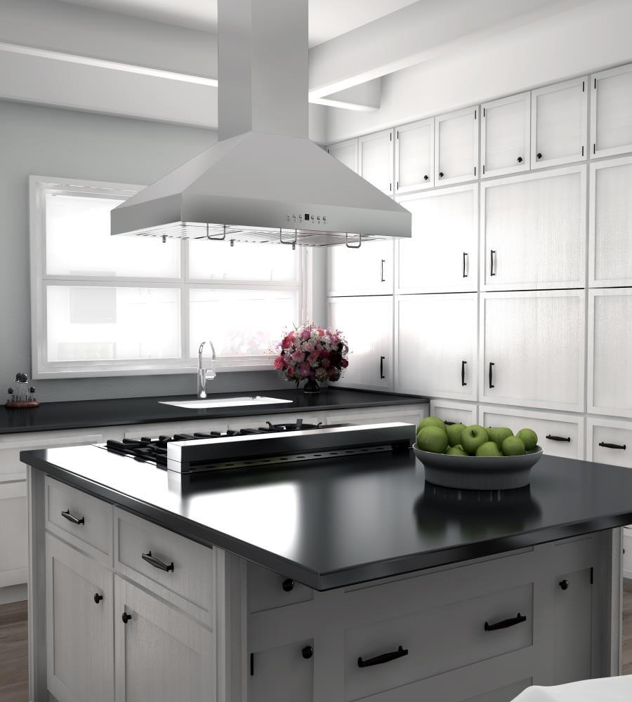 ZLINE ZLINE 36 in. Convertible Vent Convertible Vent Wall Mount Range Hood in Stainless Steel W/ Crown Molding (KL3CRN-36)