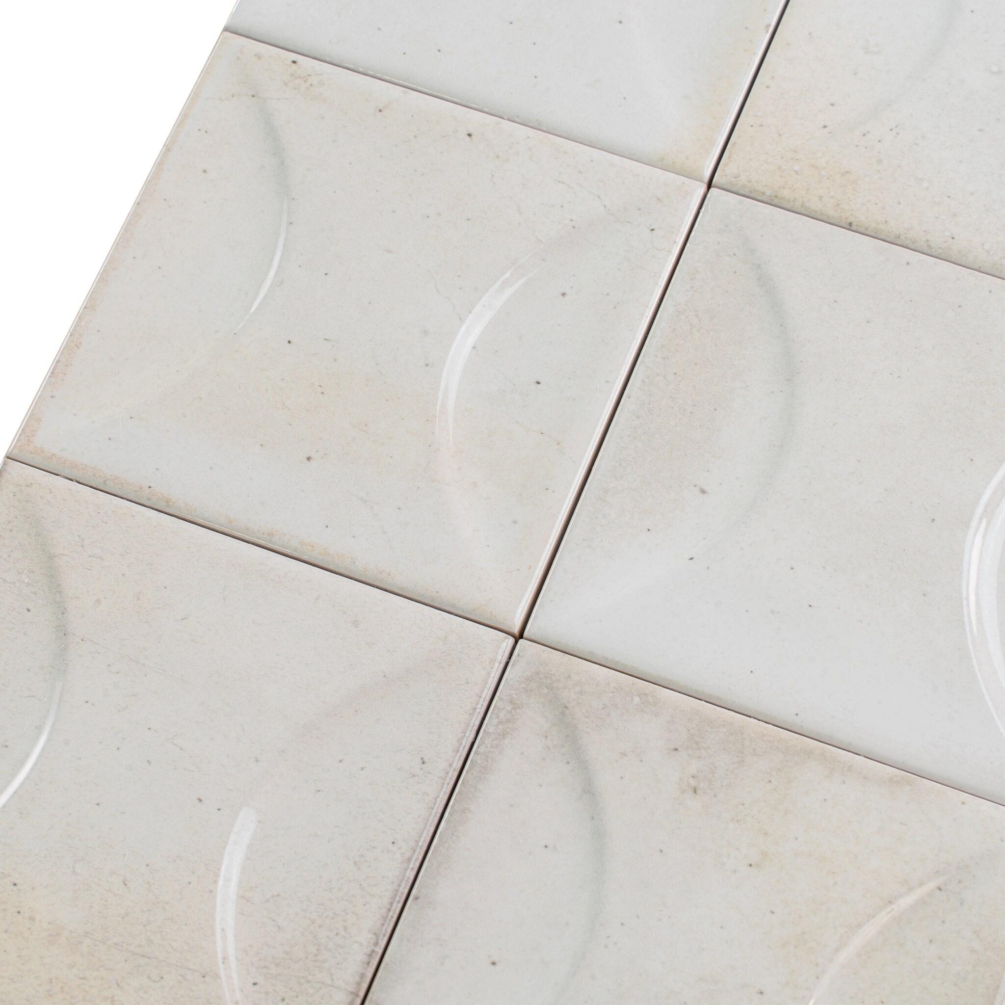 Apollo Tile Antiek 3.94 in. x 3.94 in. Glossy Ceramic Square Deco Wall Tile (6.68 sq. ft./case) (60-pack)