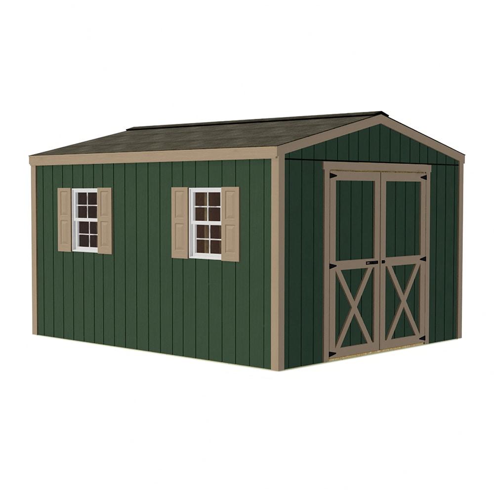 Elm 10 ft. W x 12 ft. D Solid Wood Storage Shed
