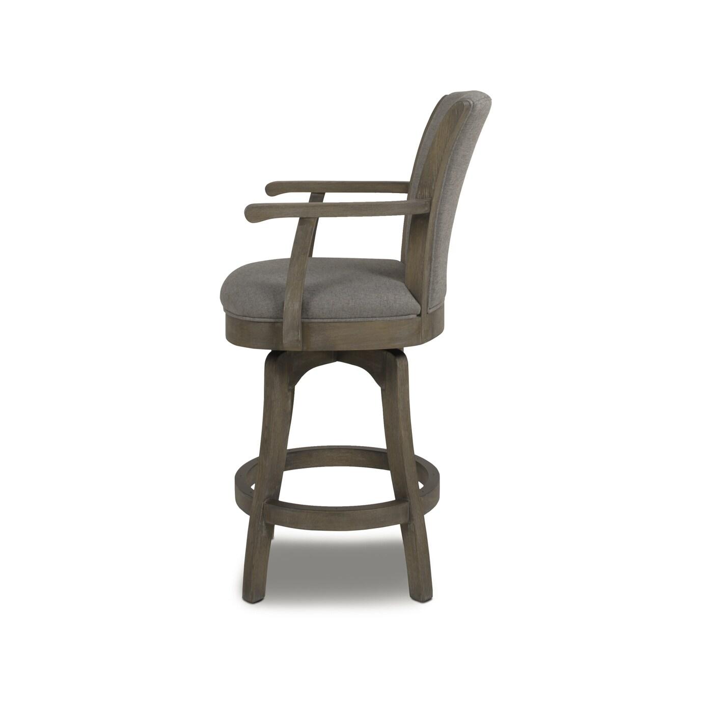 Jennifer Taylor Home Williams 27" Counter Height Bar Stool Dark Heathered Grey