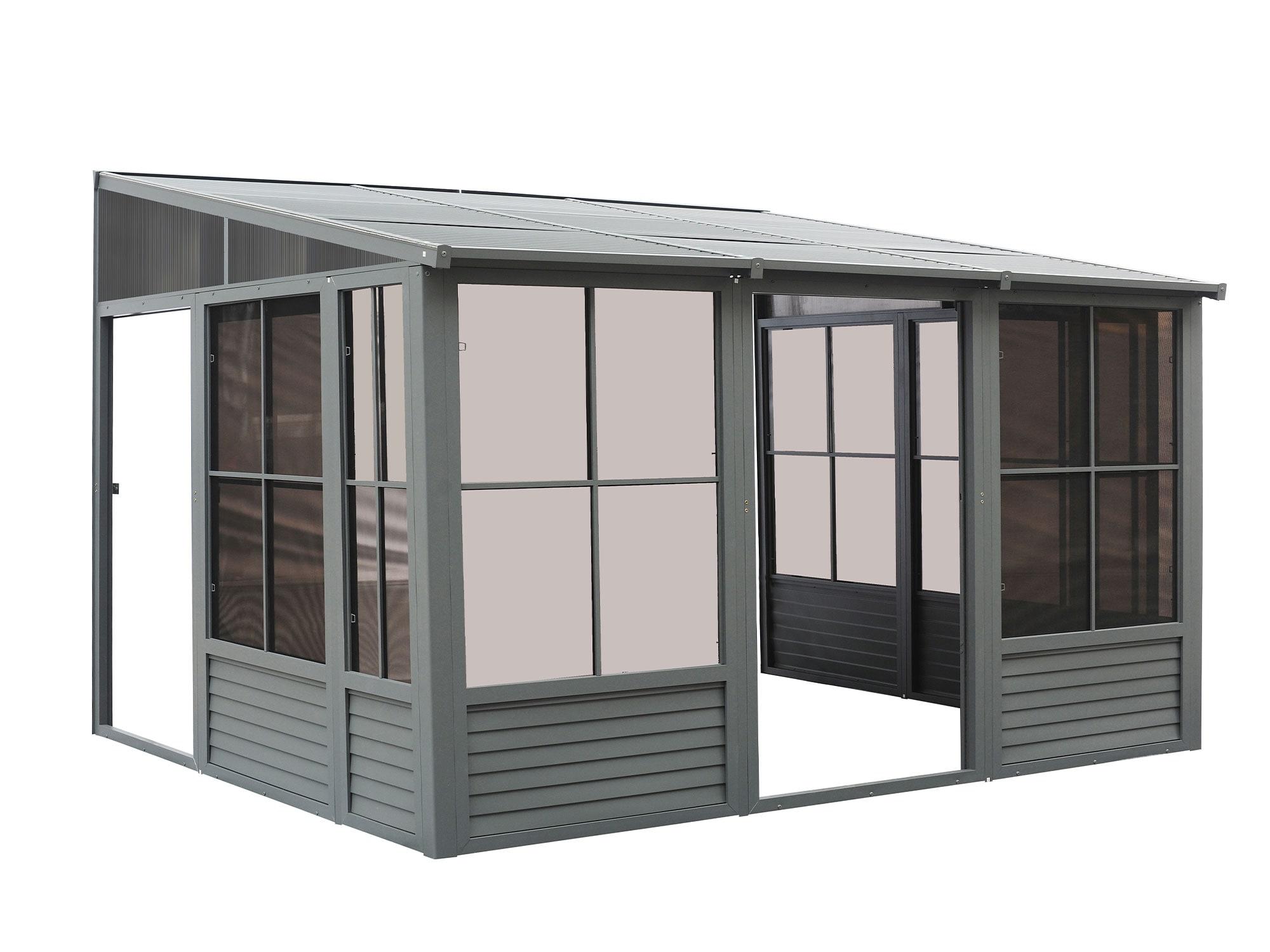 Gazebo Penguin Florence Wall-Mounted Solarium with Metal Roof