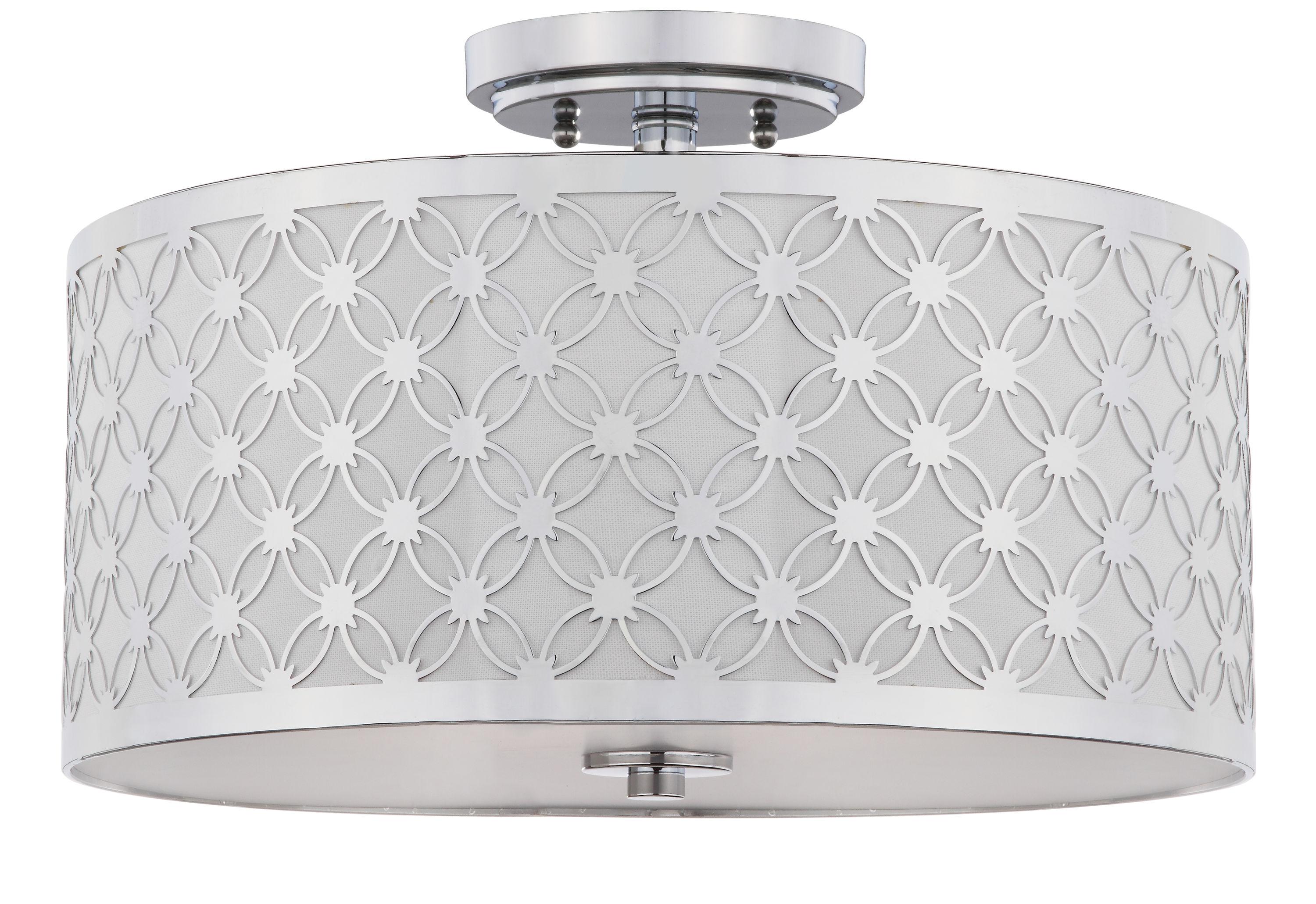Hutch Flush Mount - FLU4002 - Chrome - Safavieh