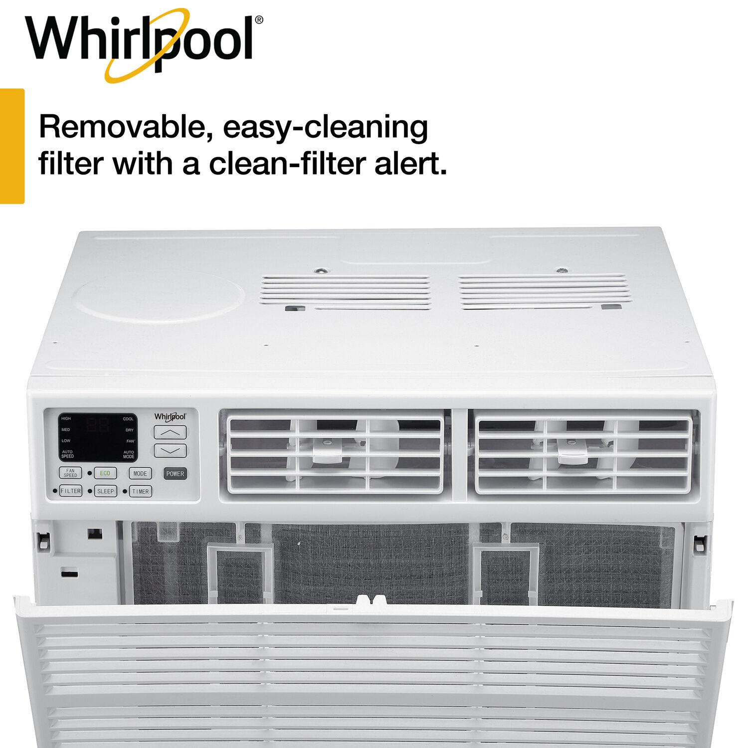 Whirlpool 24,000 BTU 230V Window-Mounted Air Conditioner with Remote Control