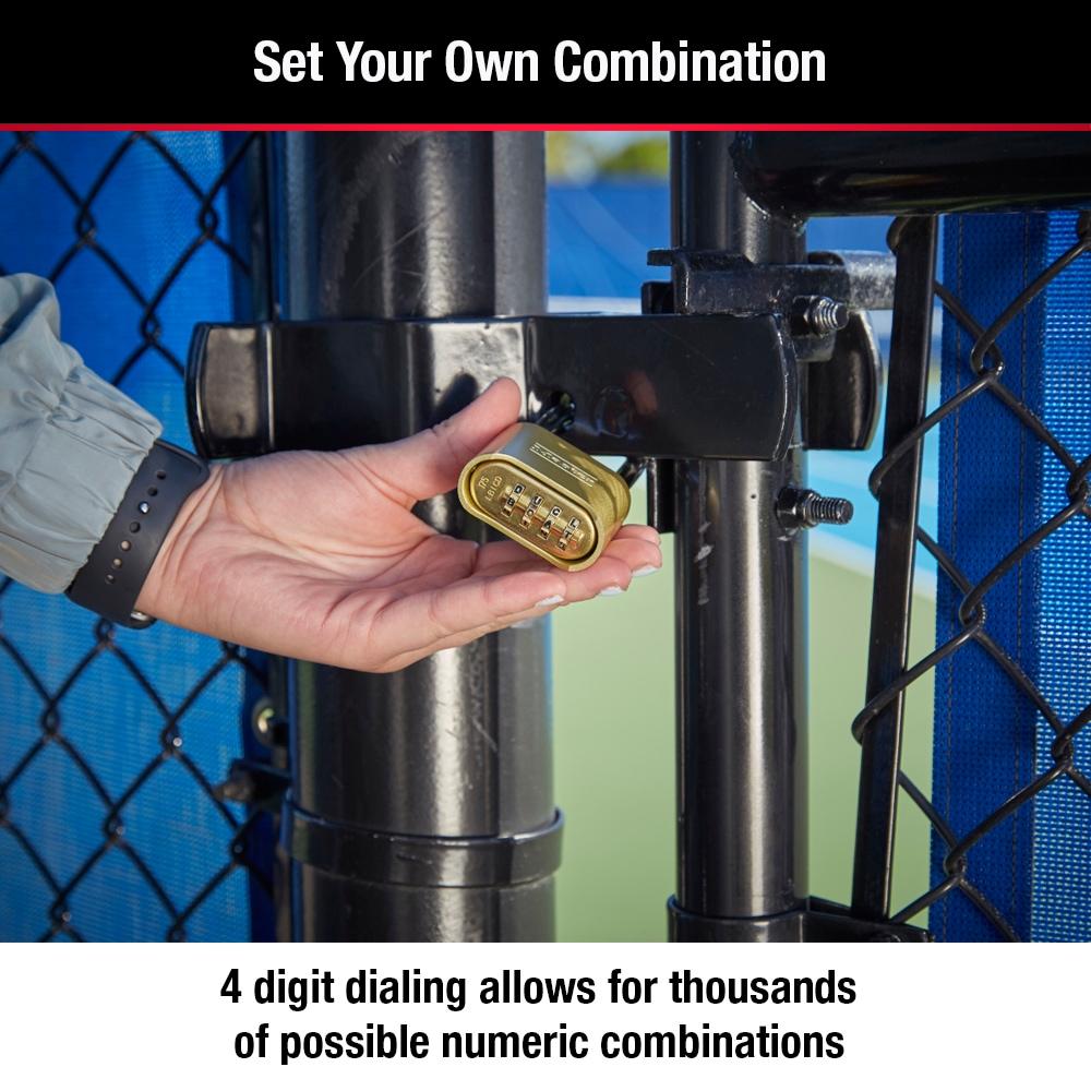 Master Lock Padlock, Set Your Own Combination Lock, 2 in. Wide, 175D Pack of 4