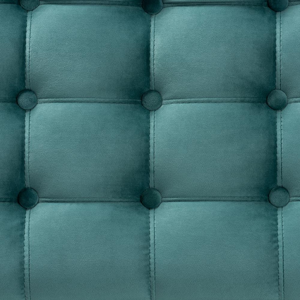Kaylee Velvet Upholstered Button Tufted Ottoman Bench with Interior Storage - Baxton Studio