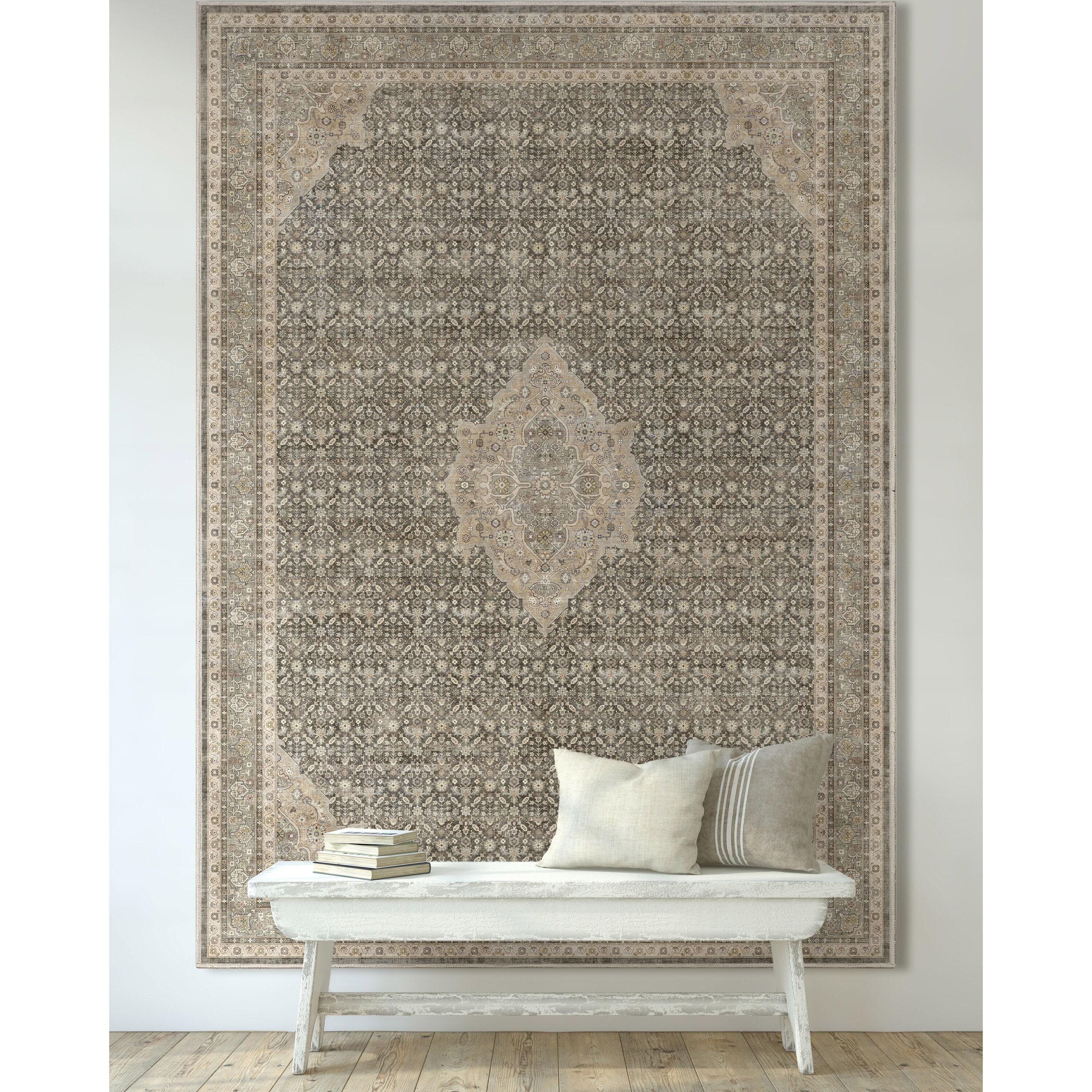 Asha Lilith Vintage Oriental Kilim Gray/Beige Rug