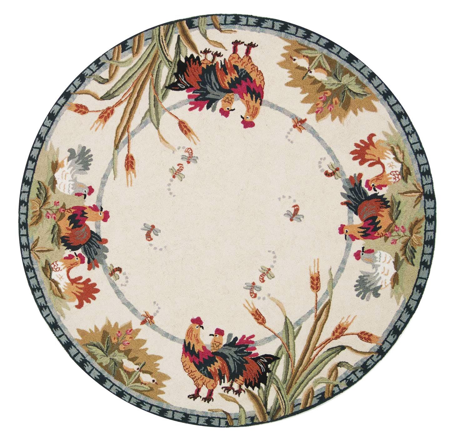 Chelsea HK56 Handmade Area Rug - 5'6" Round - Ivory - Safavieh