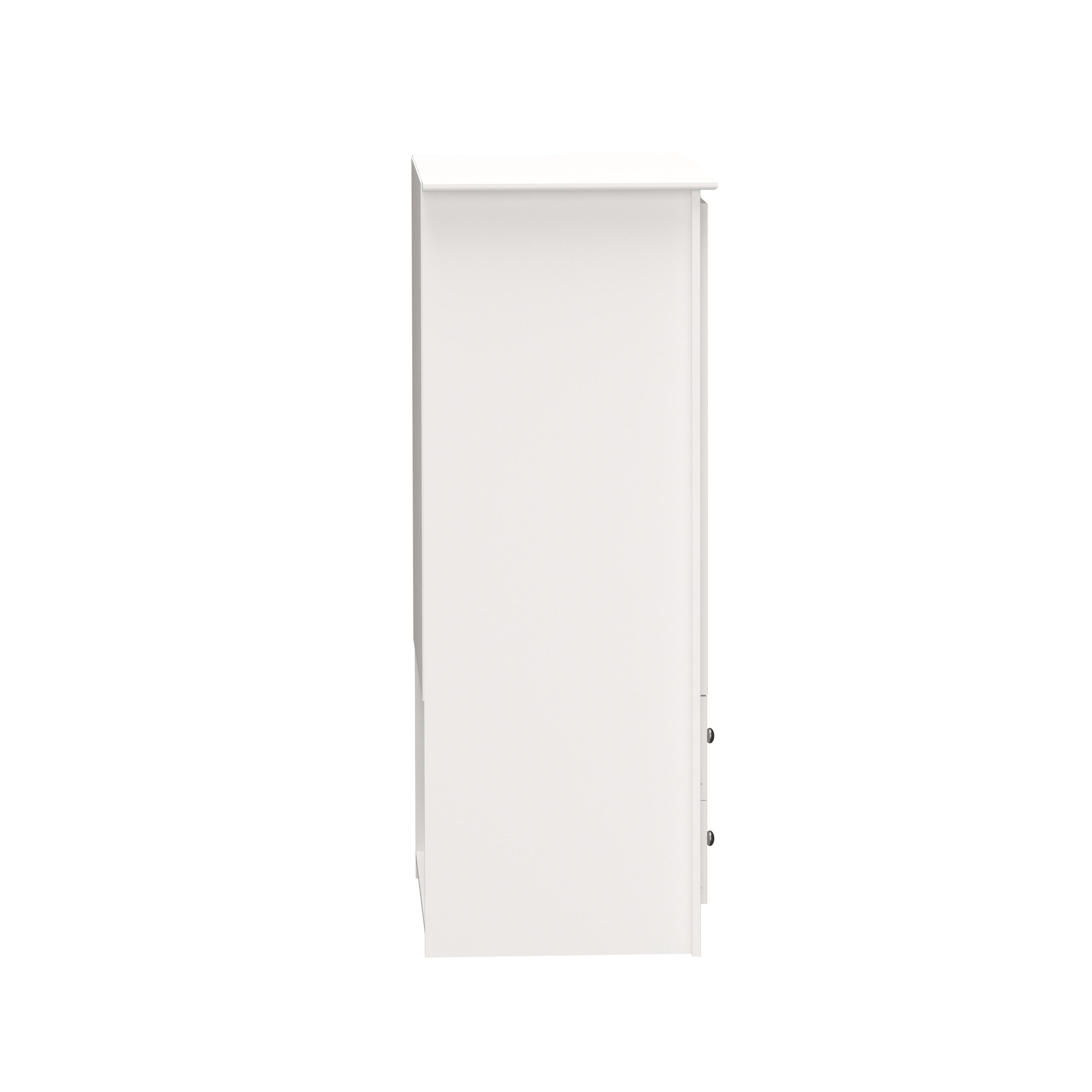 Prepac Monterey Armoire White: Transitional Style, Wood Composite, 2-Door Wardrobe for Hanging Clothes