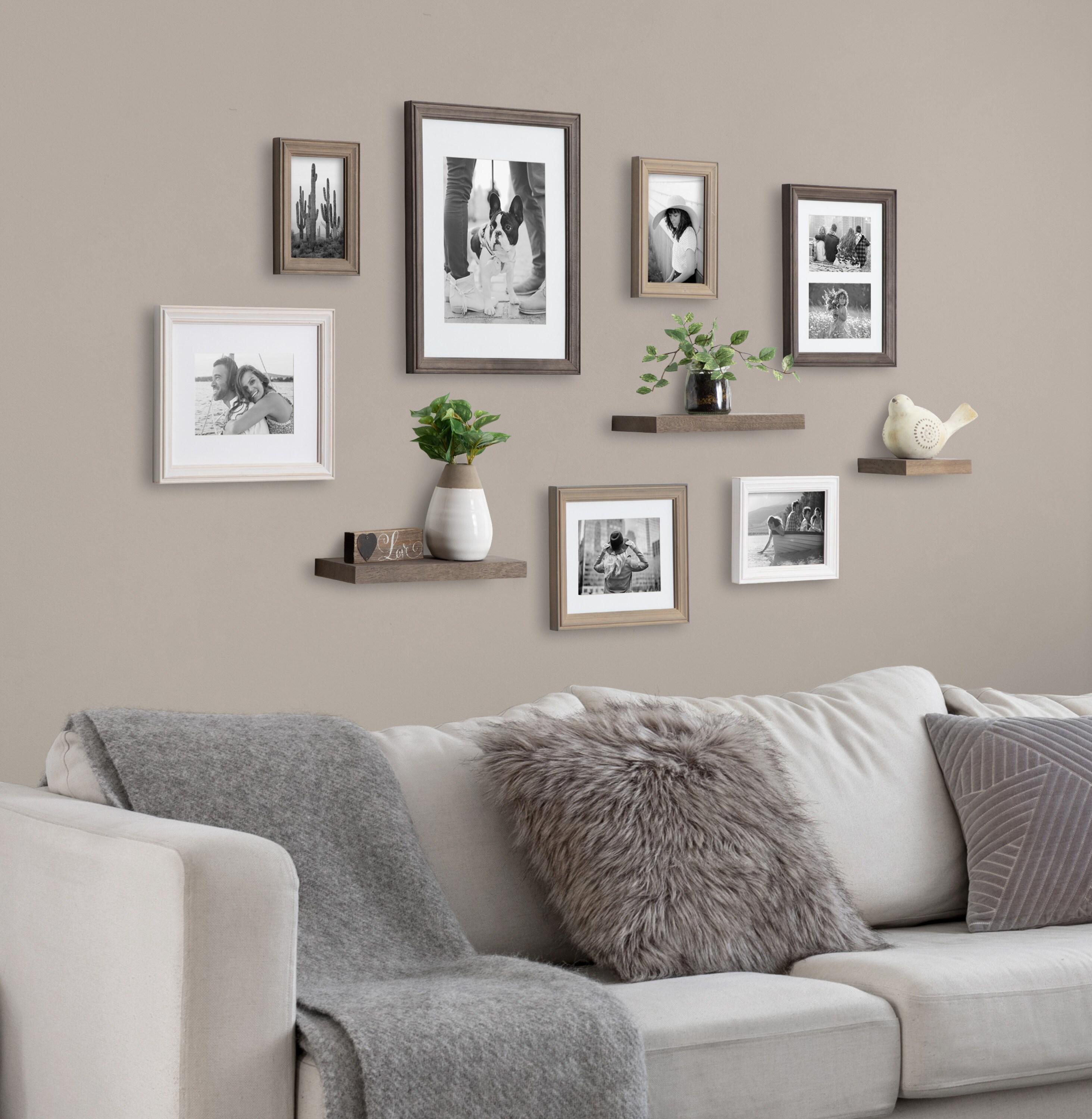 10pc Bordeaux Frame Box Set Gray/Brown - Kate & Laurel All Things Decor