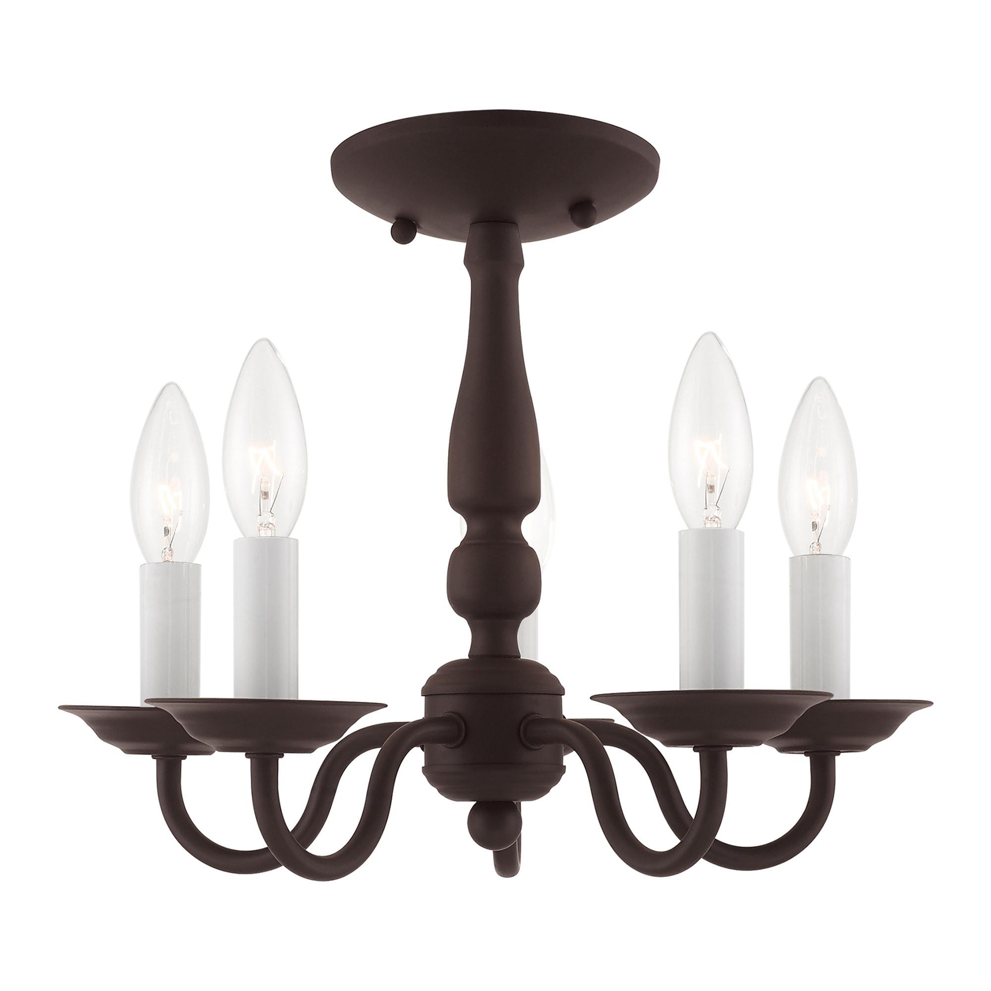 Livex Lighting Williamsburgh 5 - Light Chandelier in  Bronze