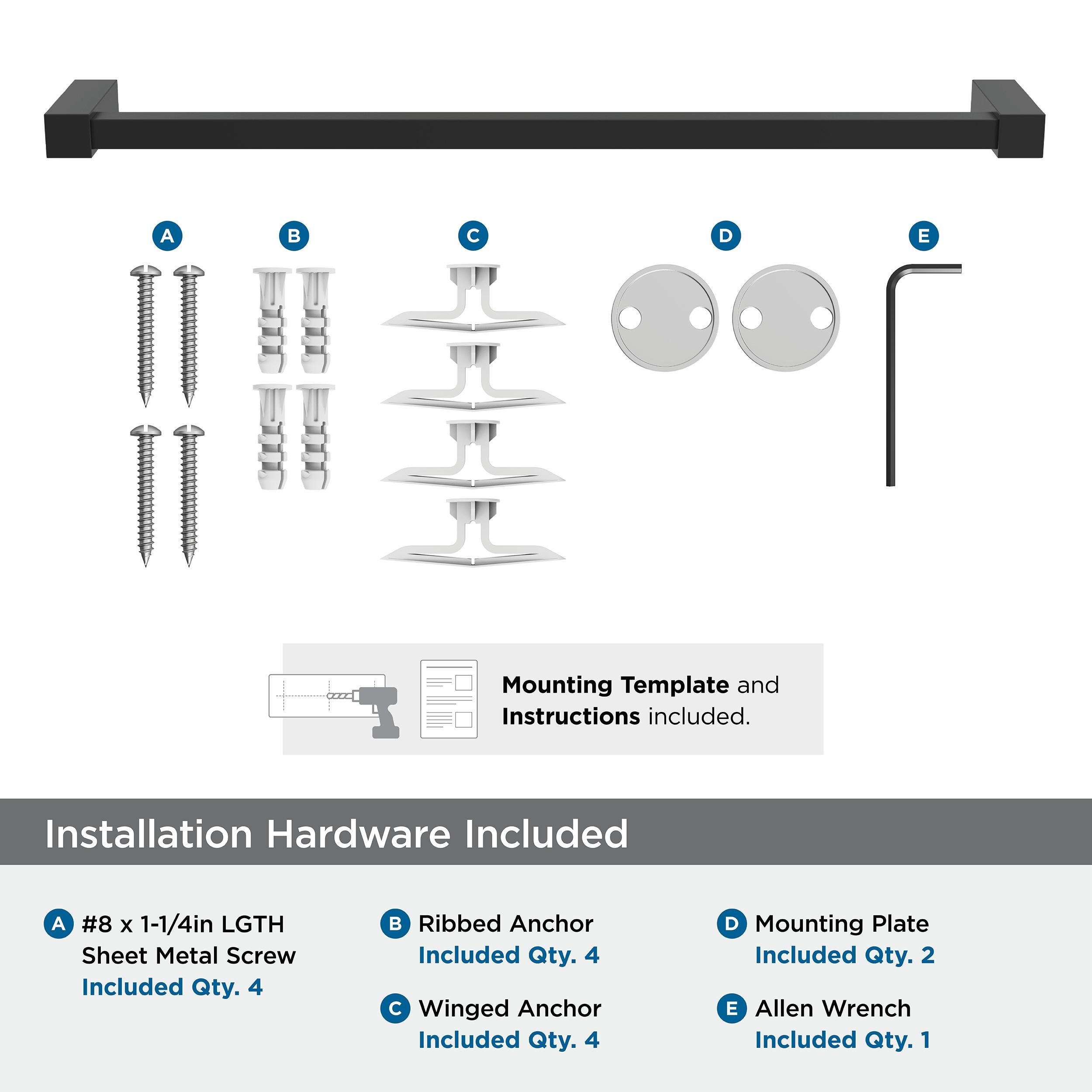 Amerock Monument Matte Black 18 inch (457mm) Towel Bar