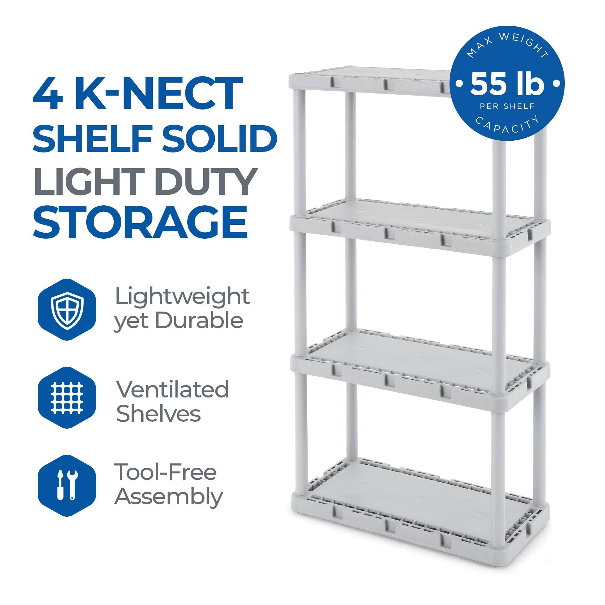 12'' W Plastic Shelving Unit (Set of 2)