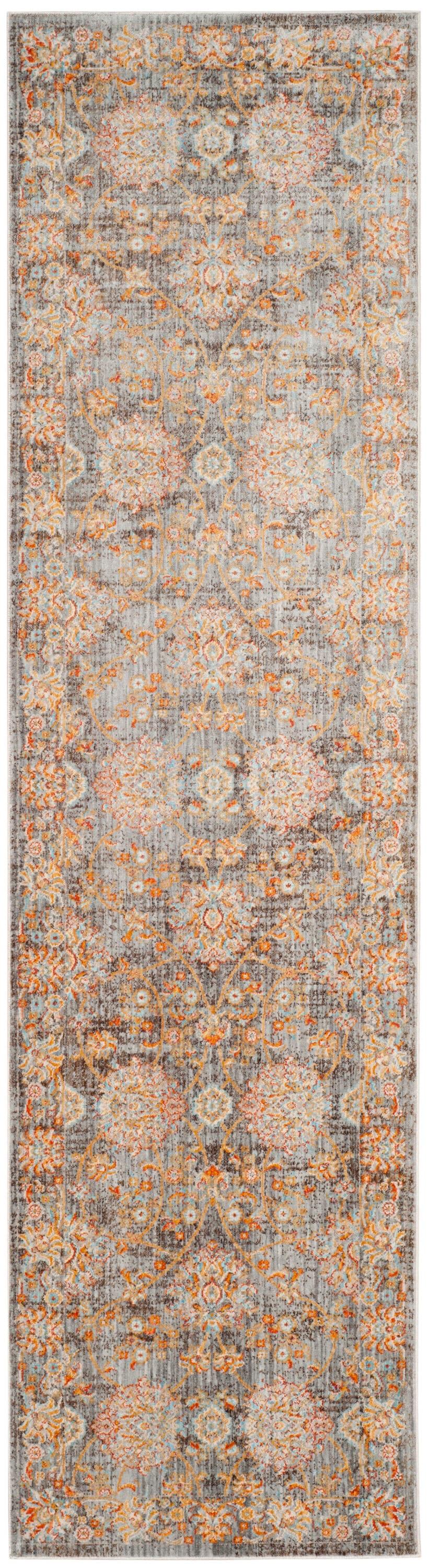 Vintage Persian VTP469 Power Loomed Indoor Runner Rug - Light Brown/Multi - 2'2"x12' - Safavieh