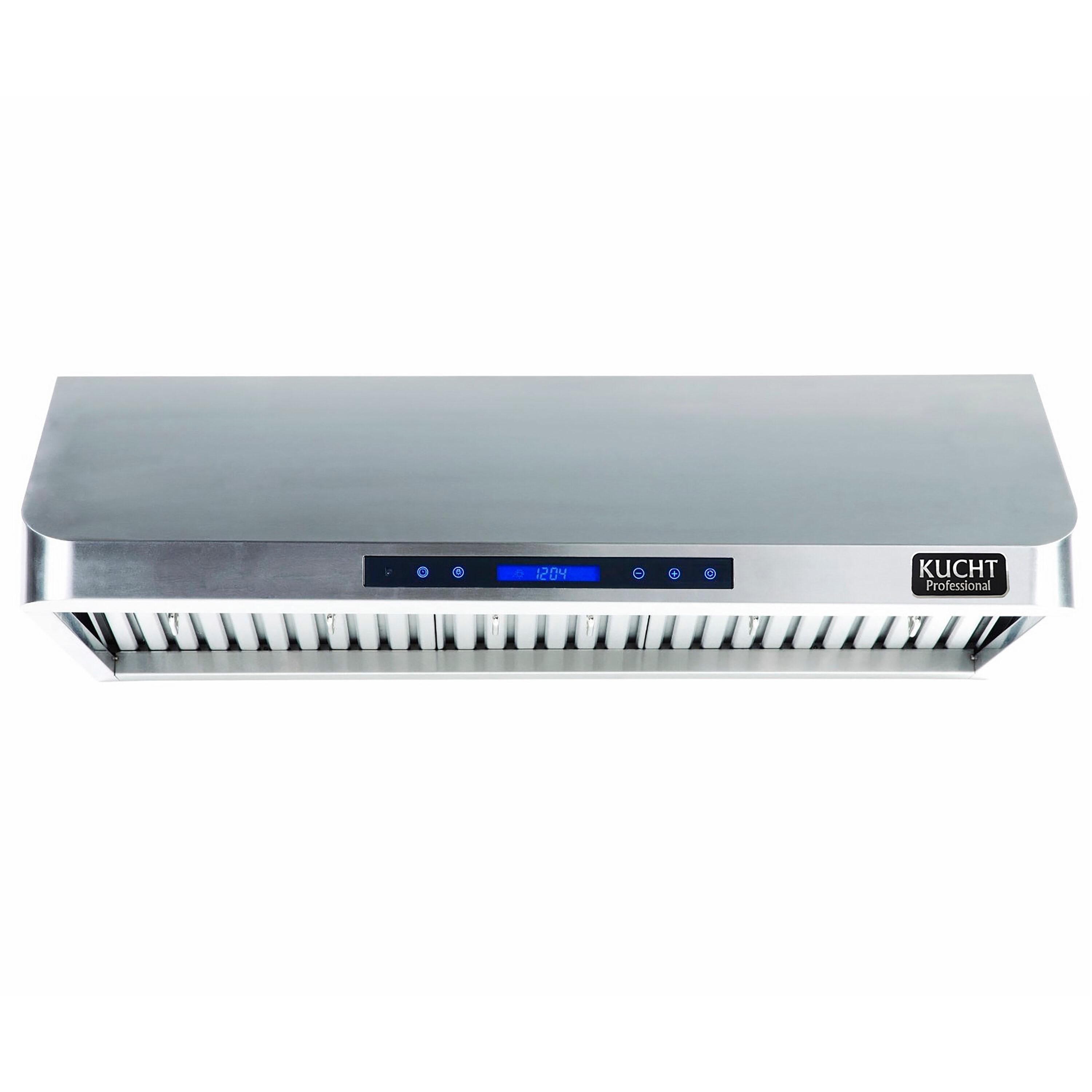 Kucht 36" Stainless Steel 900 CFM Ducted (Vented) Under Cabinet Range Hood with Baffle Filter