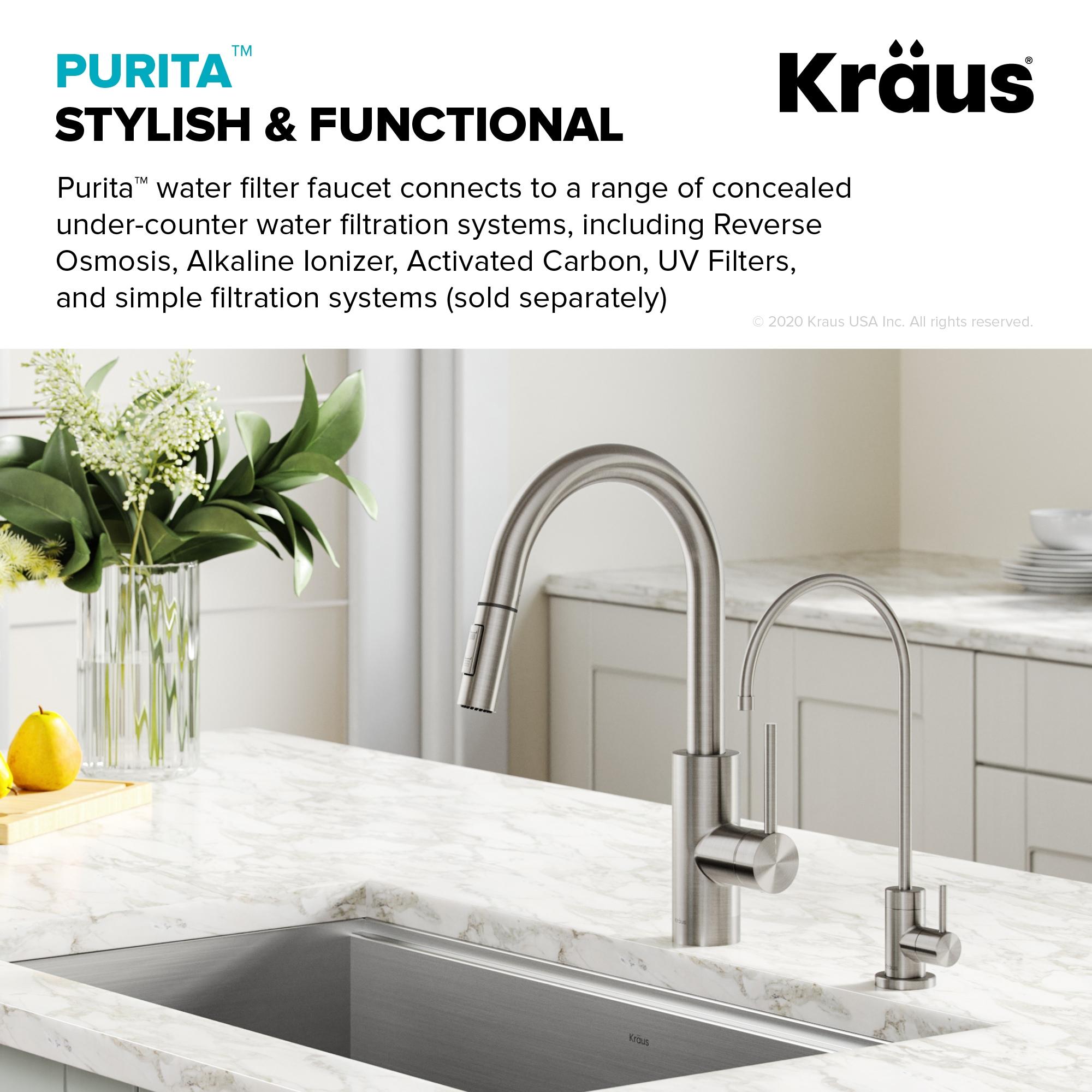 Purita 100% Lead-Free Kitchen Water Filter Faucet