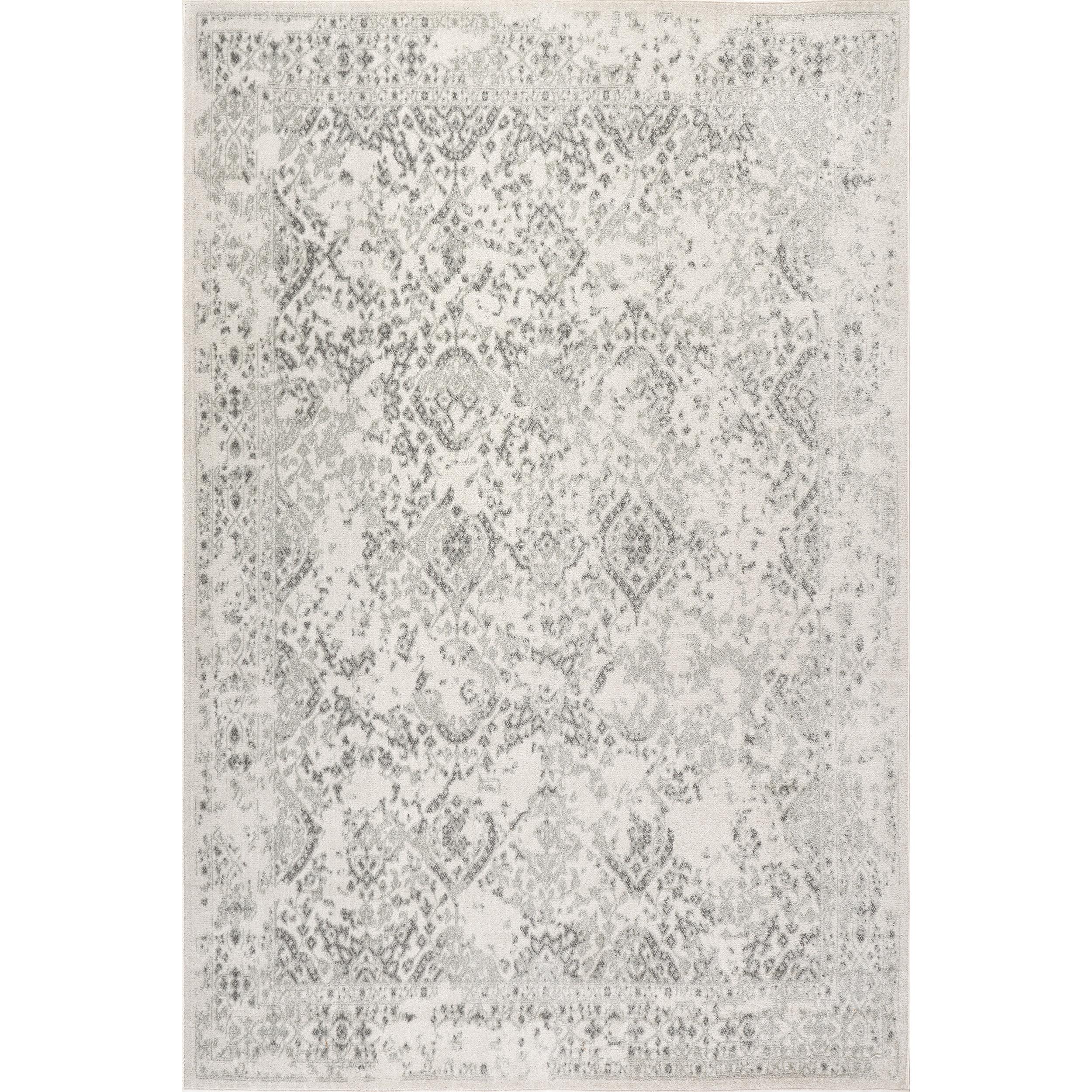 nuLOOM Odell Faded Vintage Ivory 3' x 5' Vintage Area Rug