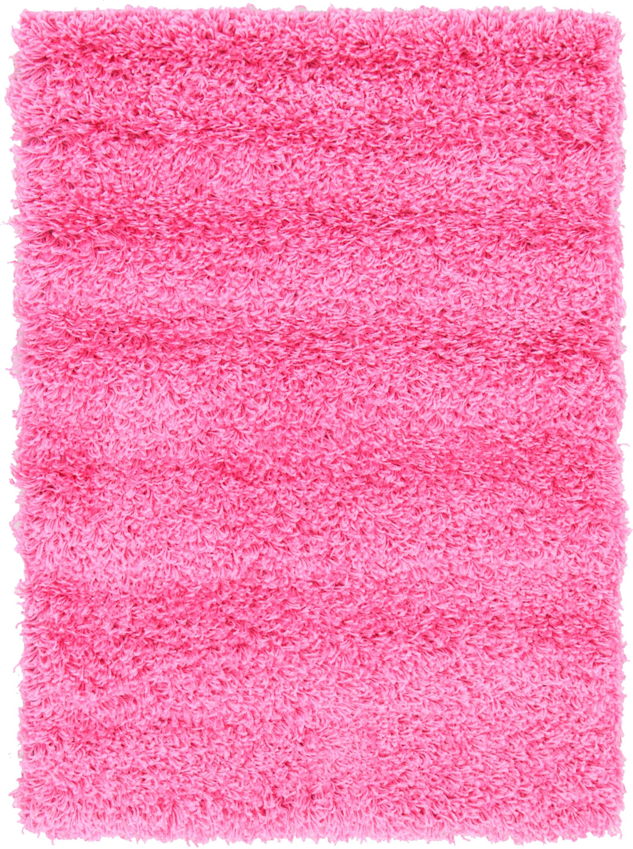 Unique Loom 2' 0 x 3' 1 Solid Shag Taffy Pink Area Rug